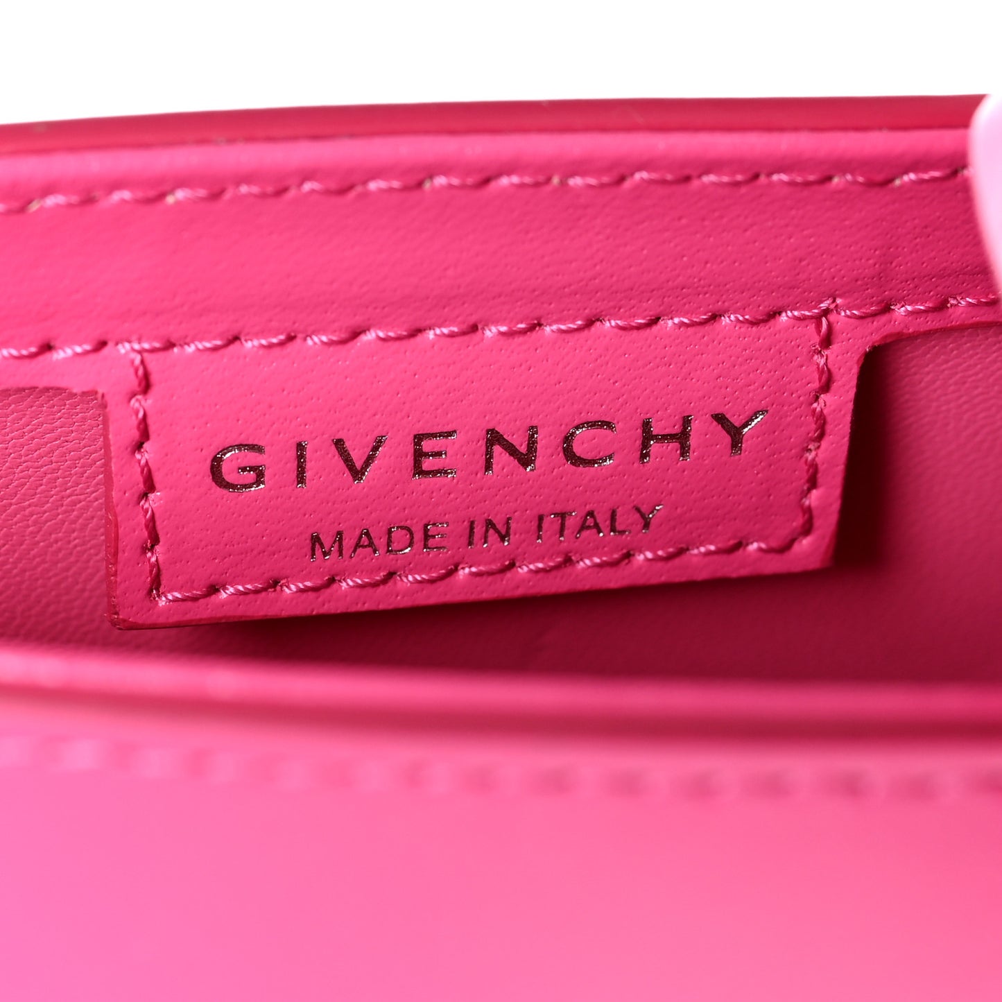 Box Calfskin Mini Cut Out Shoulder Bag Neon Pink