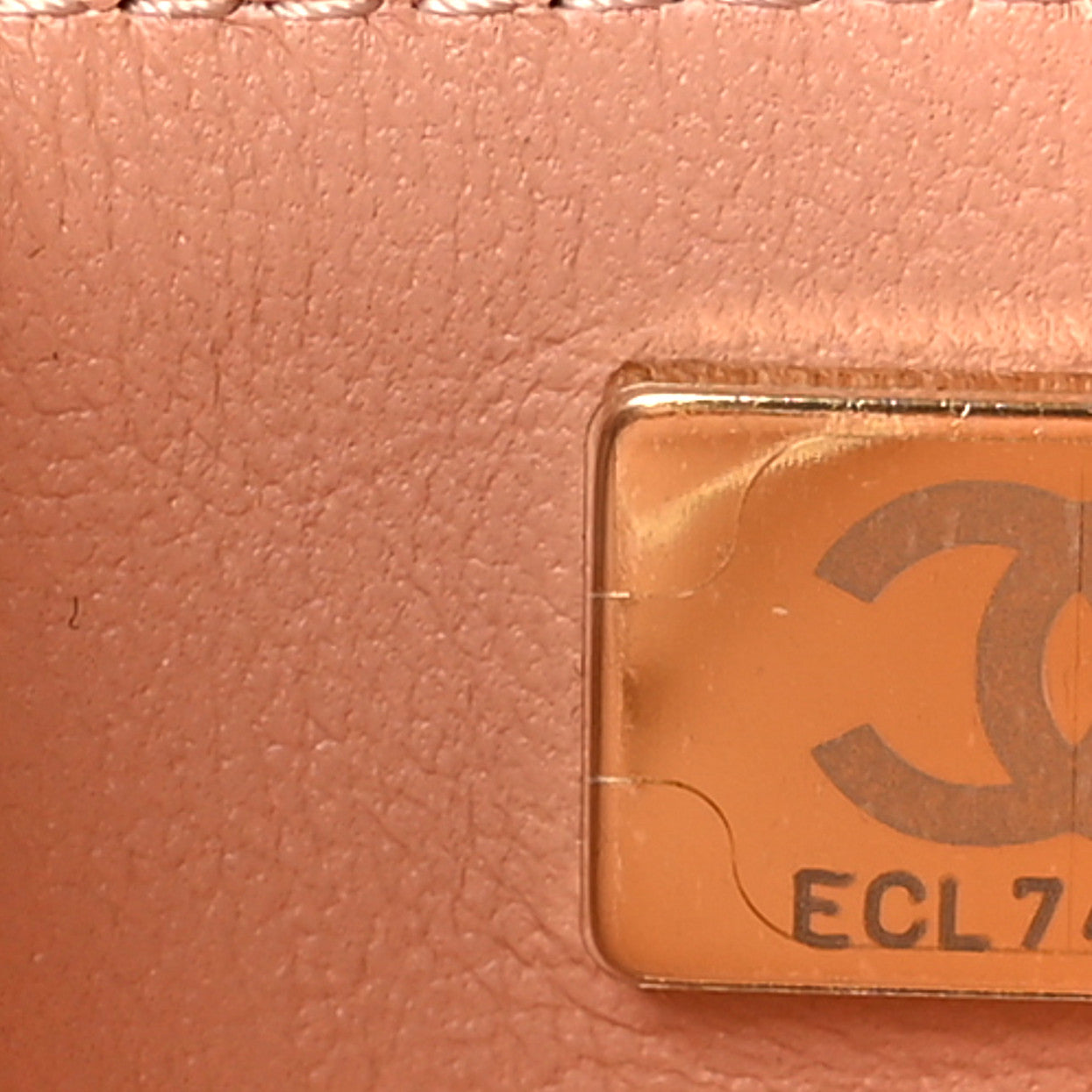 Chanel Lambskin Quilted Frame Wallet On Chain WOC Beige 8 of 10