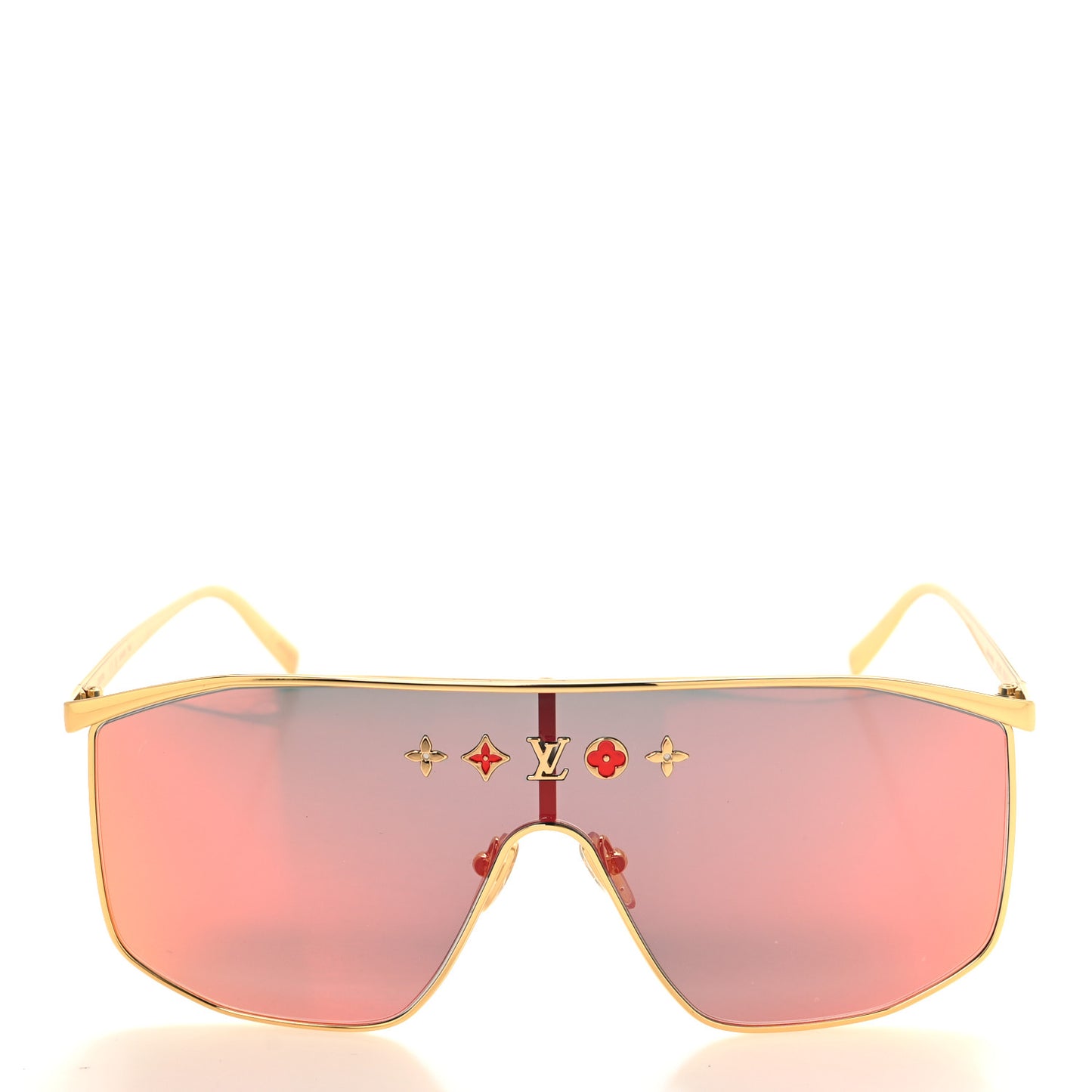 Metal LV Golden Mask Sunglasses Z2727U Gold