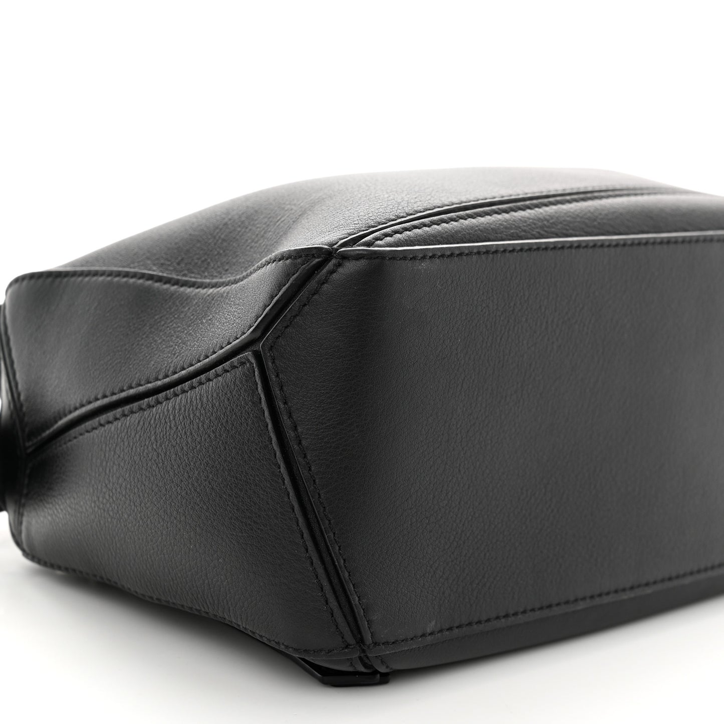 Calfskin Small Puzzle Bag Black