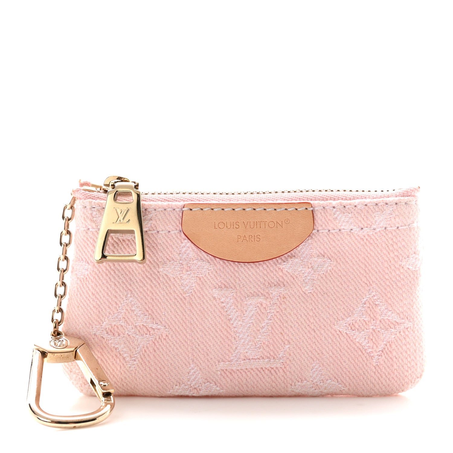 LOUIS VUITTON ピンク キーケース　デニム生地 Louis Vuitton Monogram Denim Key Pouch Washed Pink 1892347