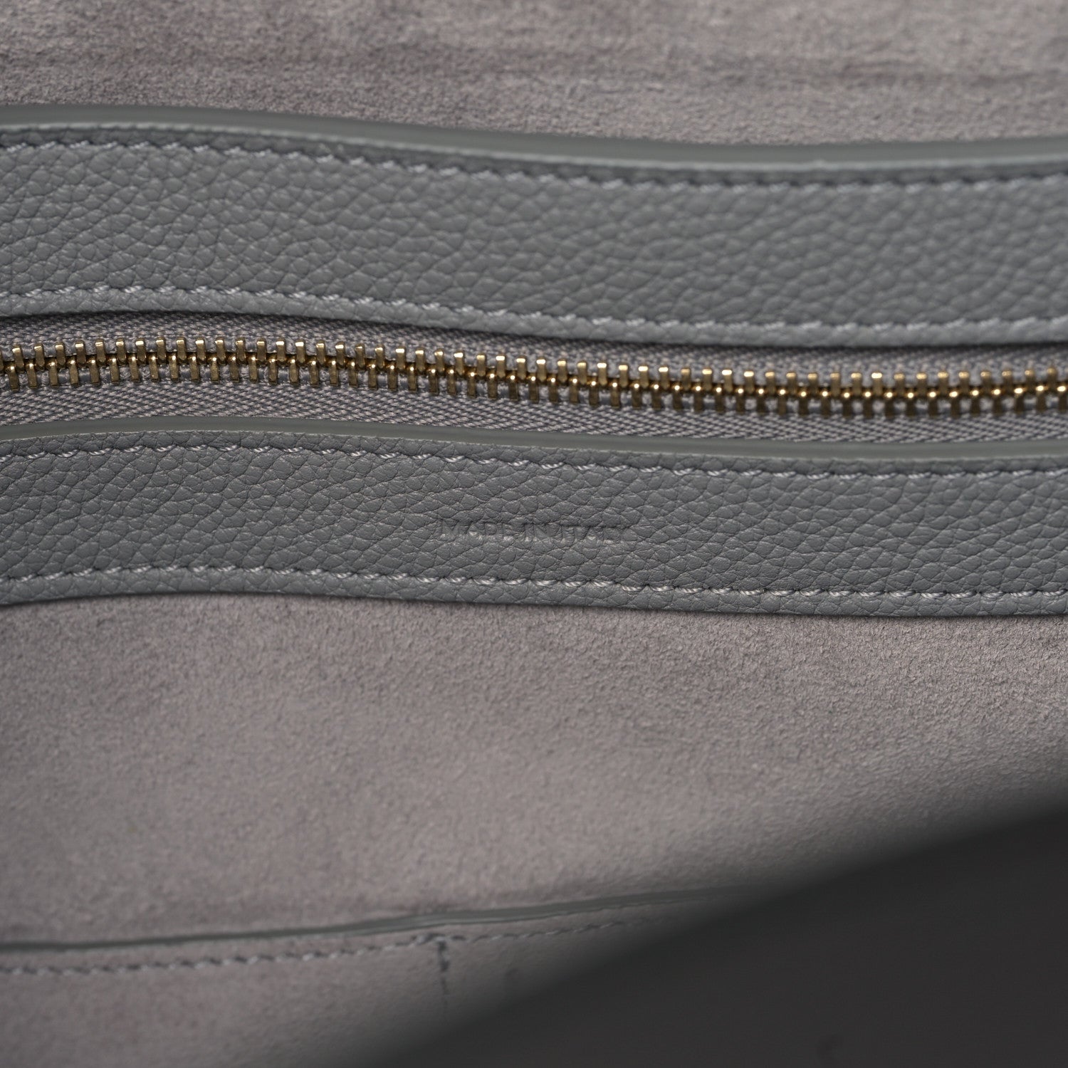 Celine Soft Grained Calfskin Small Belt Cabas Phantom Medium Grey 7 of 9