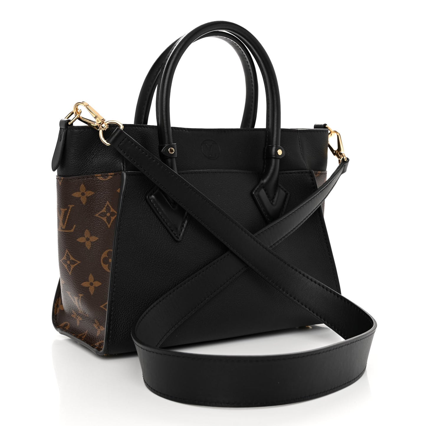 Calfskin Monogram On My Side PM Black