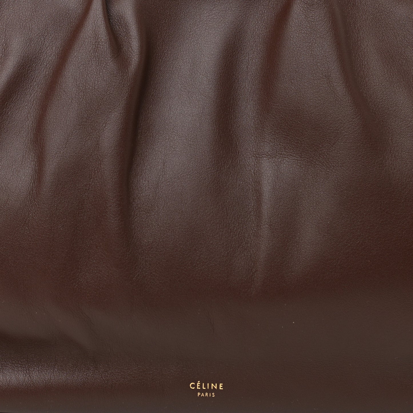 Calfskin Medium Purse Bag Dark Brown