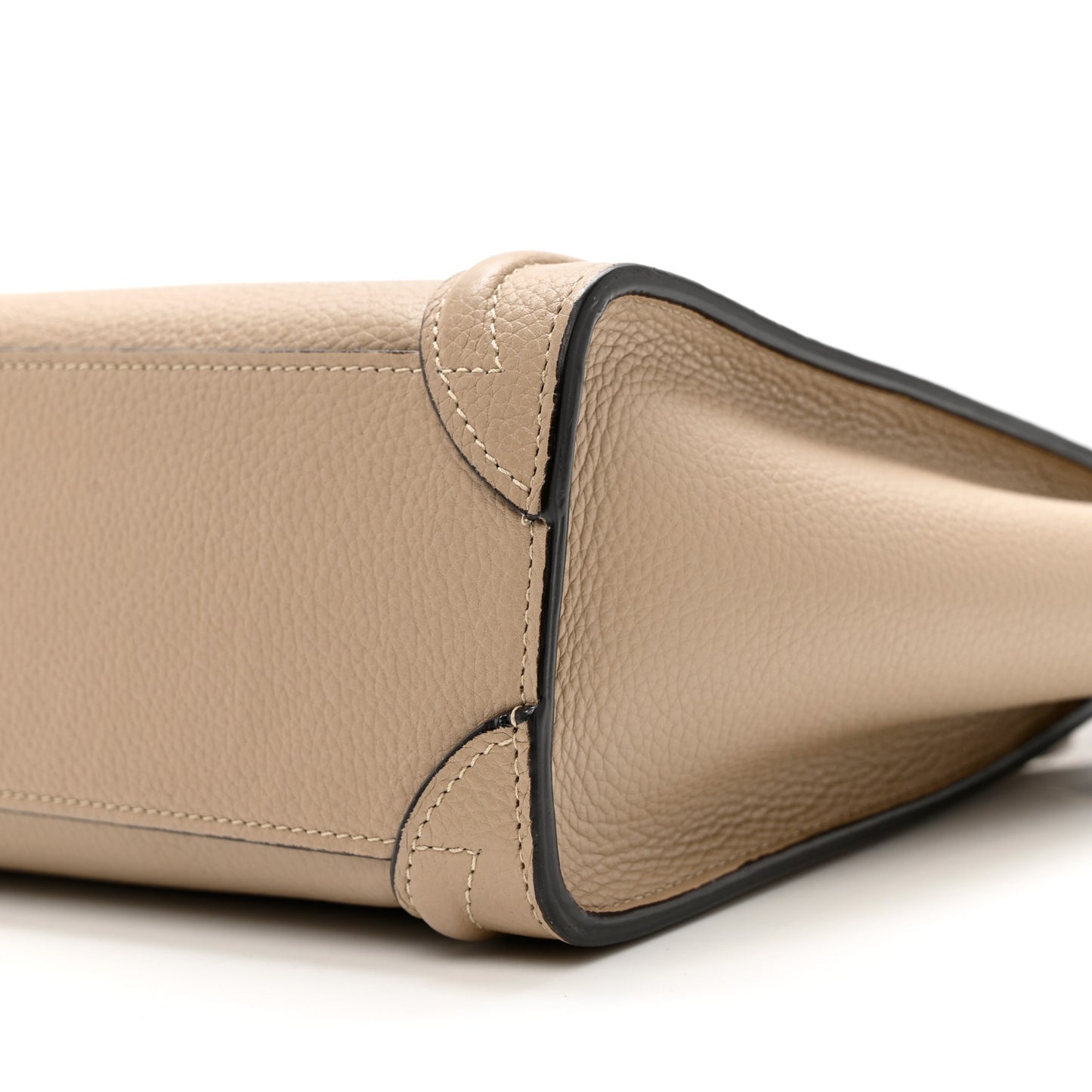 Drummed Calfskin Nano Luggage Dune