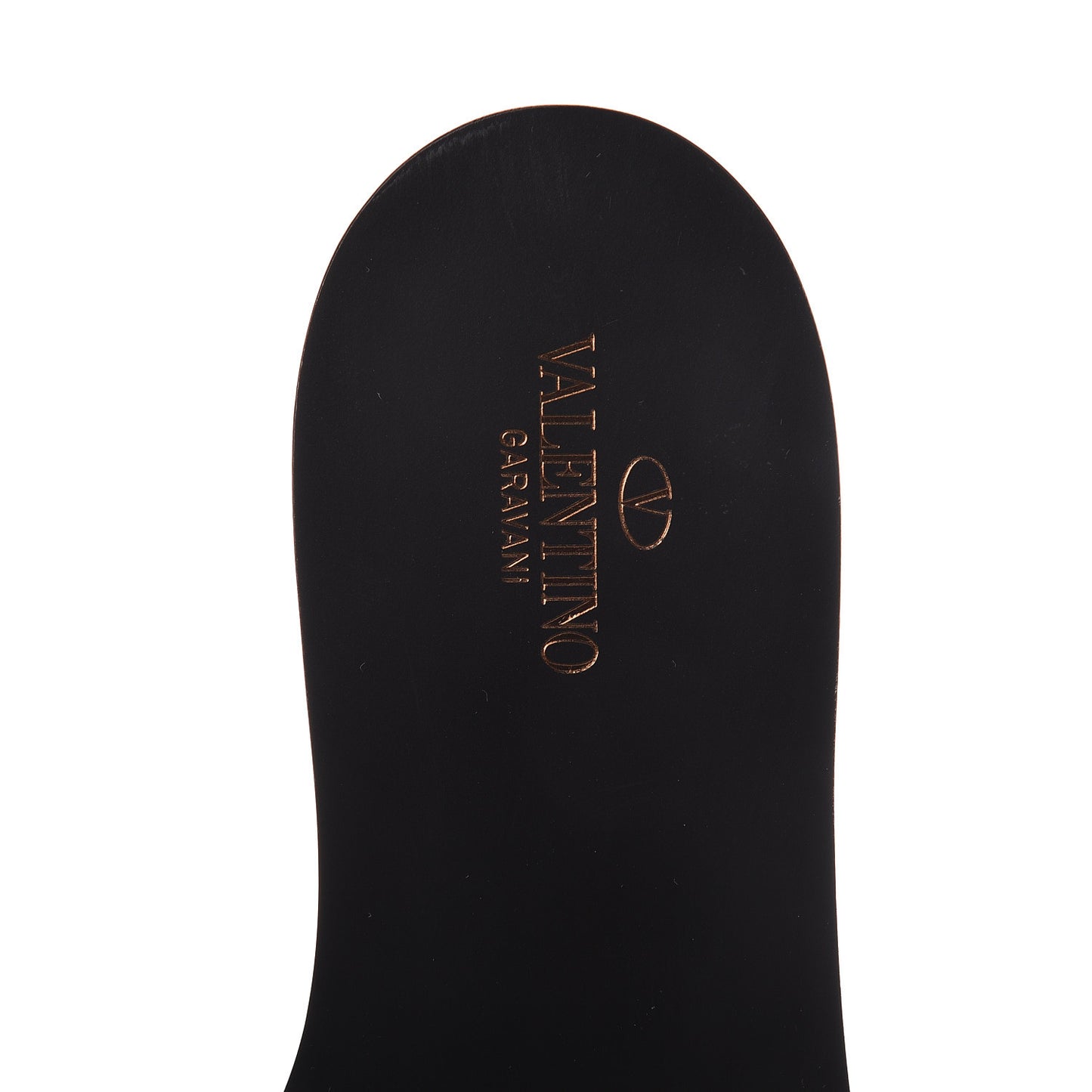 PVC Transparent Vlogo Flat Slide Sandals 39 Black