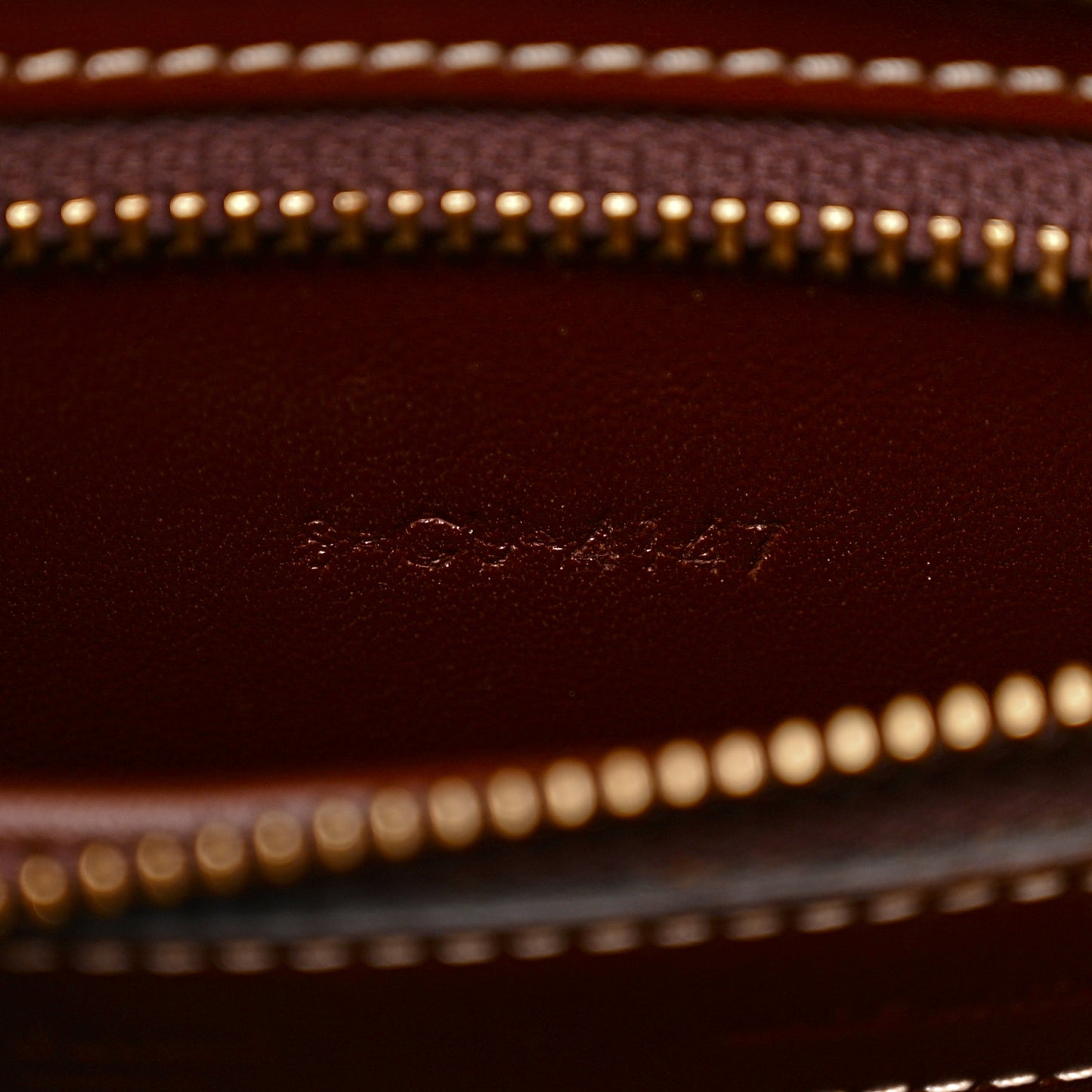 Satinated Natural Calfskin Micro Luggage Dark Brown