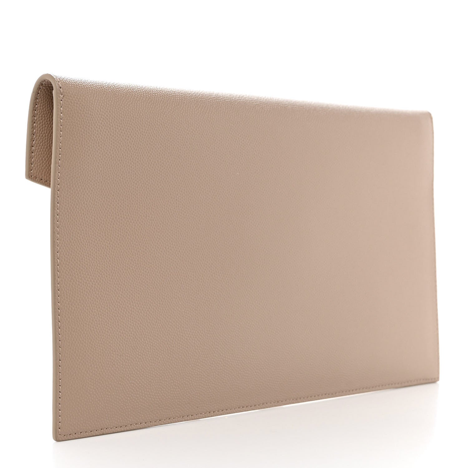 Saint Laurent Grain De Poudre Uptown Pouch Taupe 3 of 9