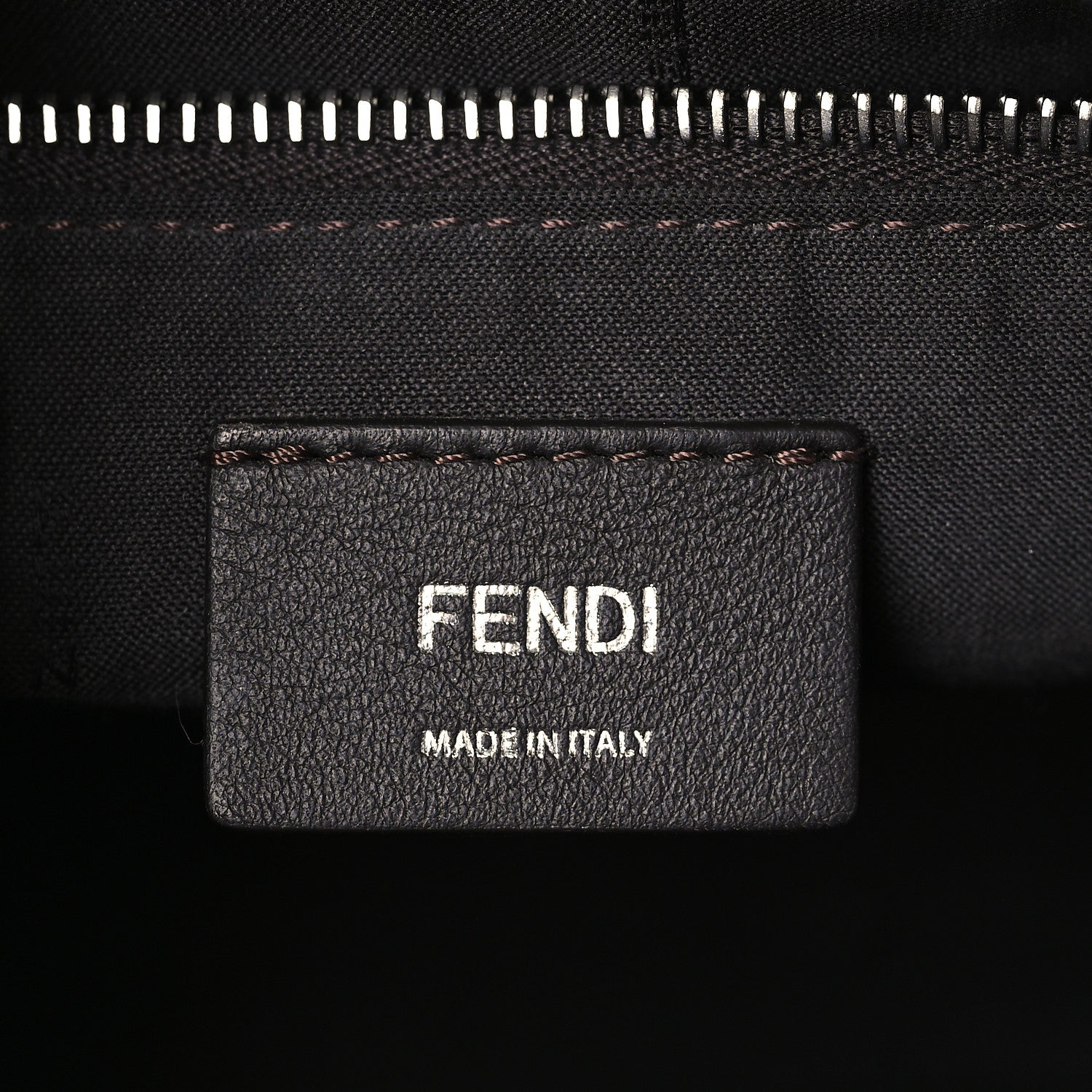 Fendi Vitello King Logo Embossed Medium By The Way Boston Bag Cuoio 6 of 9