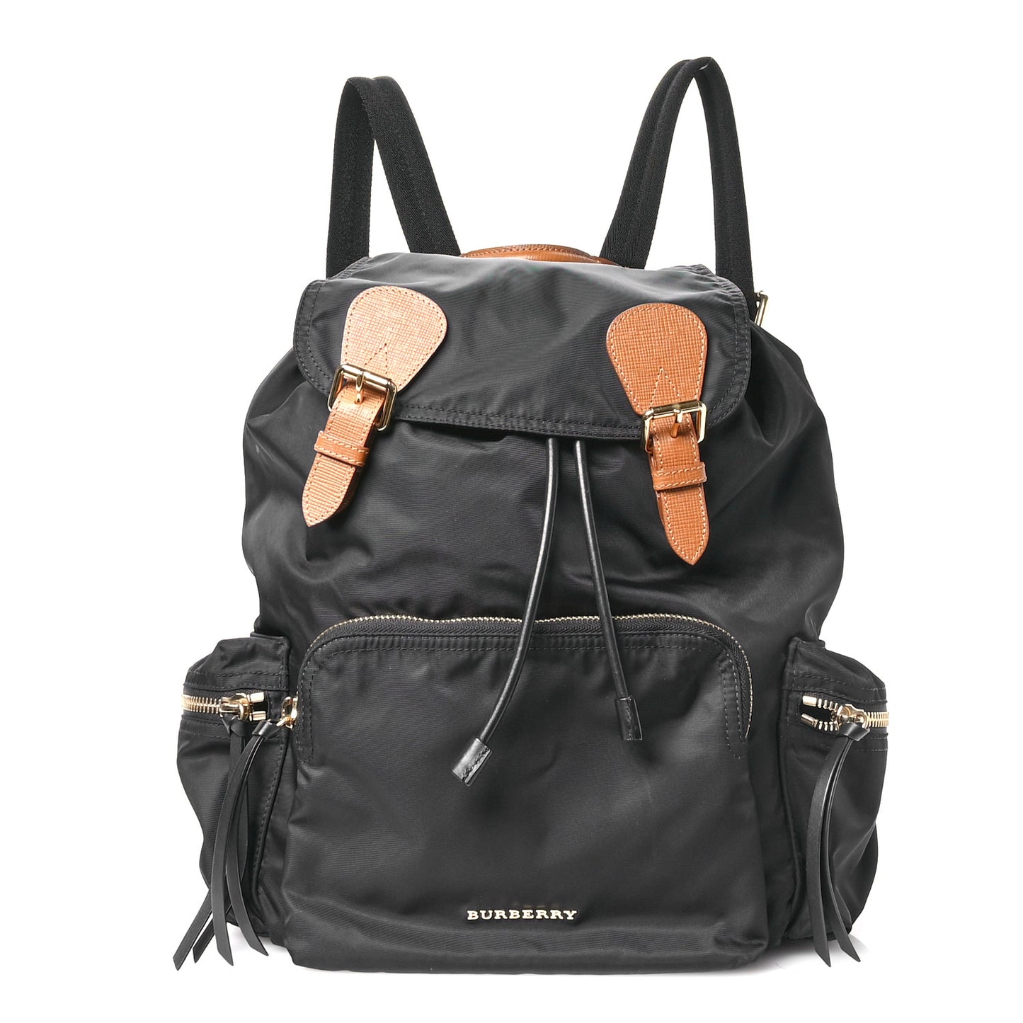Nylon Large Rucksack Backpack Black