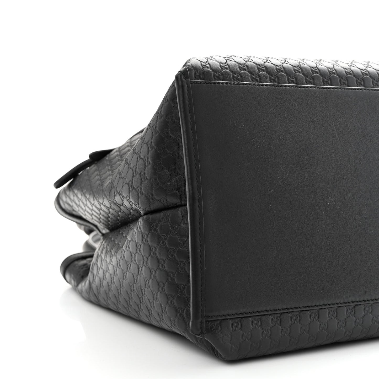 Soft Microguccissima Large Tote Black