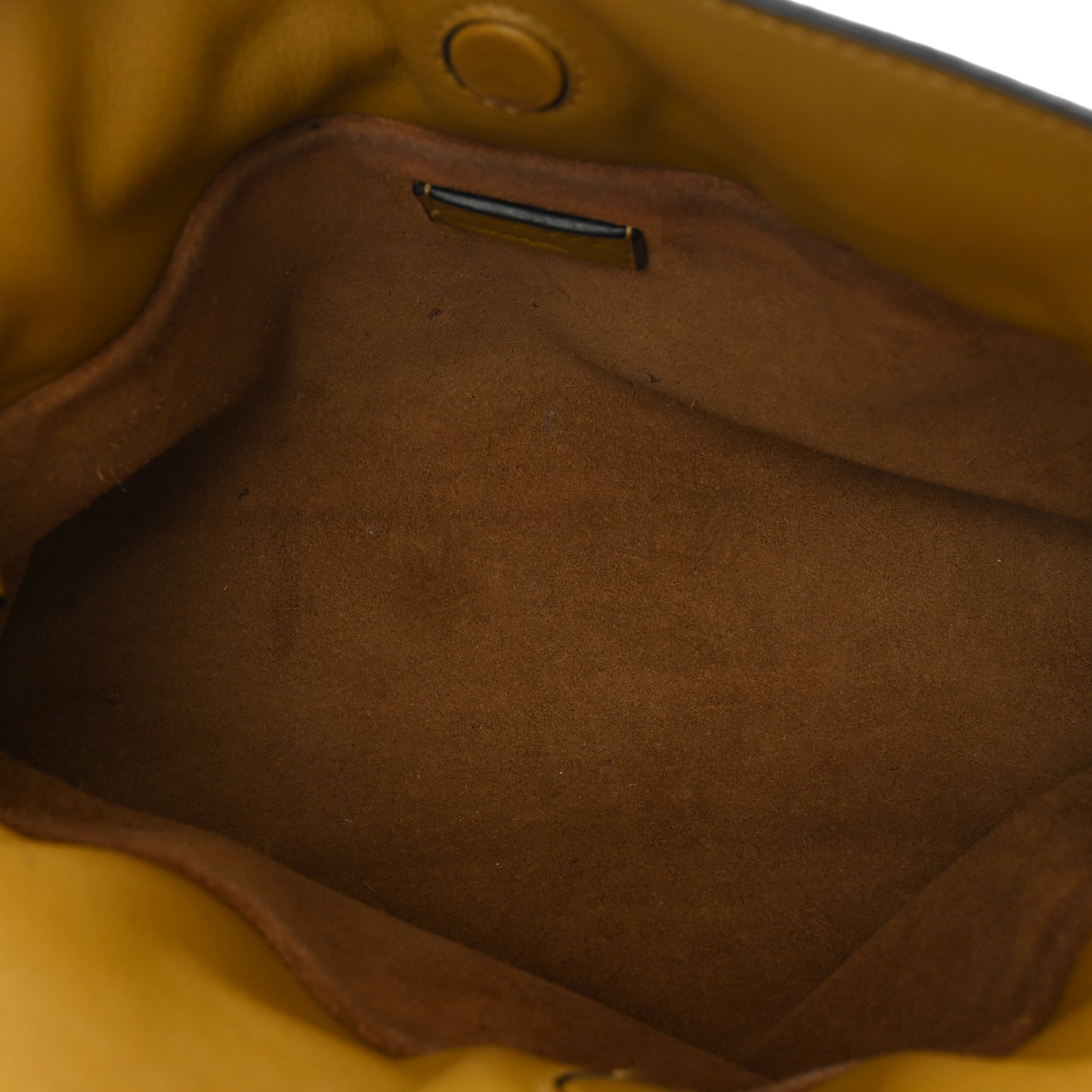 Calfskin Mini Flamenco Knot Clutch Ochre