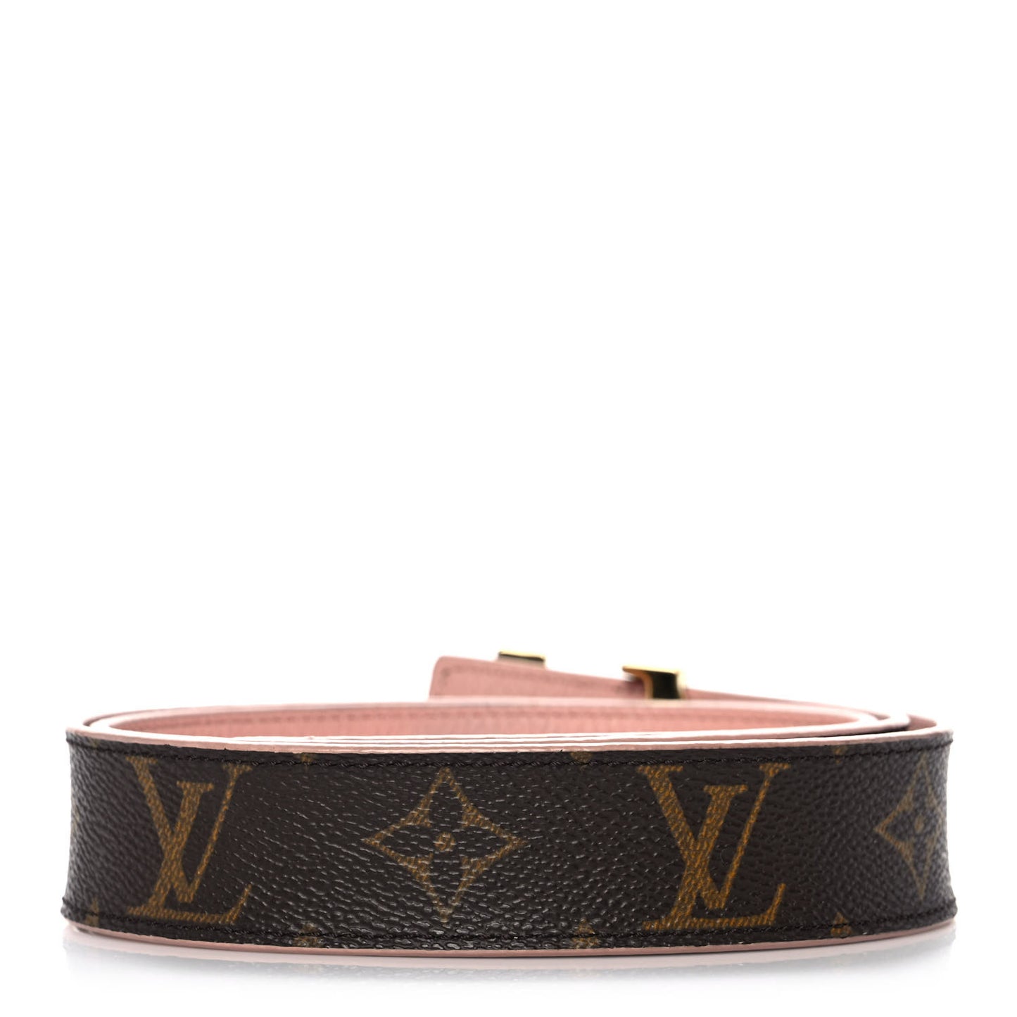 Calfskin Monogram 30mm LV Initiales Reversible Belt 80 32 Rose Poudre