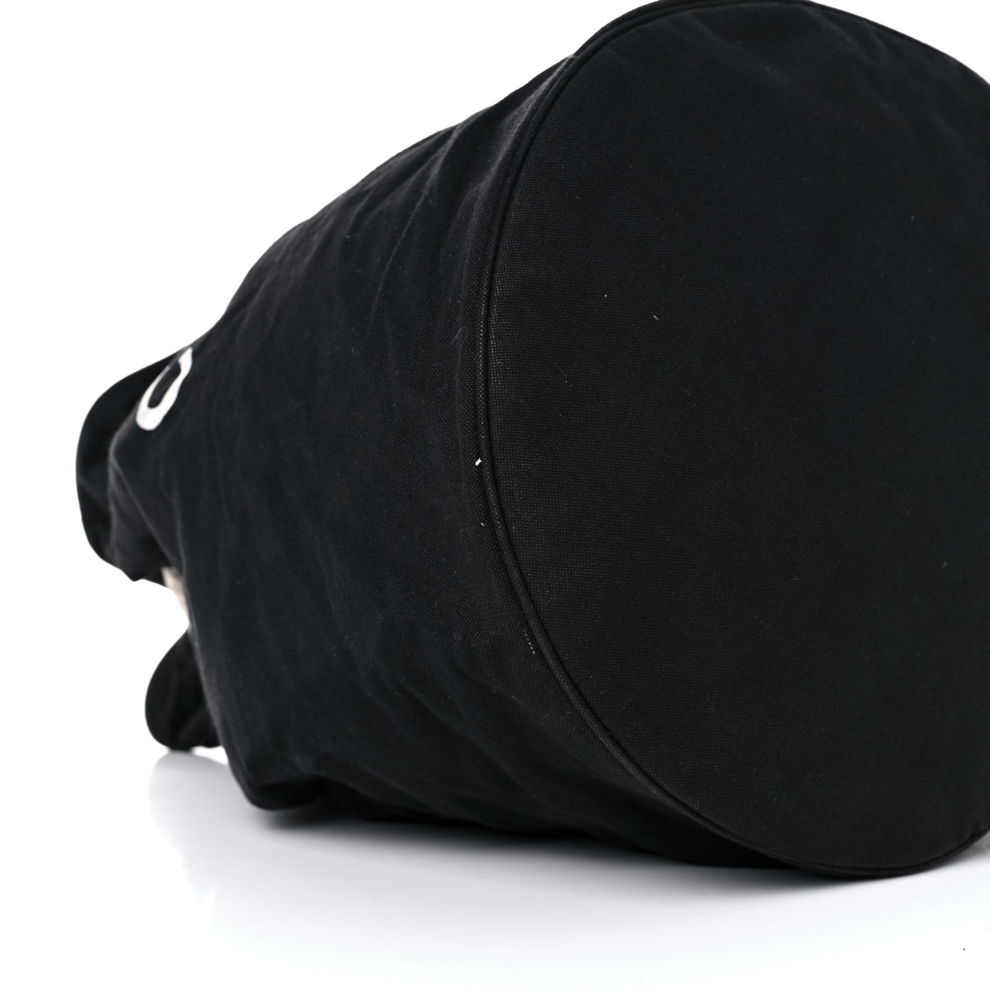 Canvas Drawstring Backpack Black White