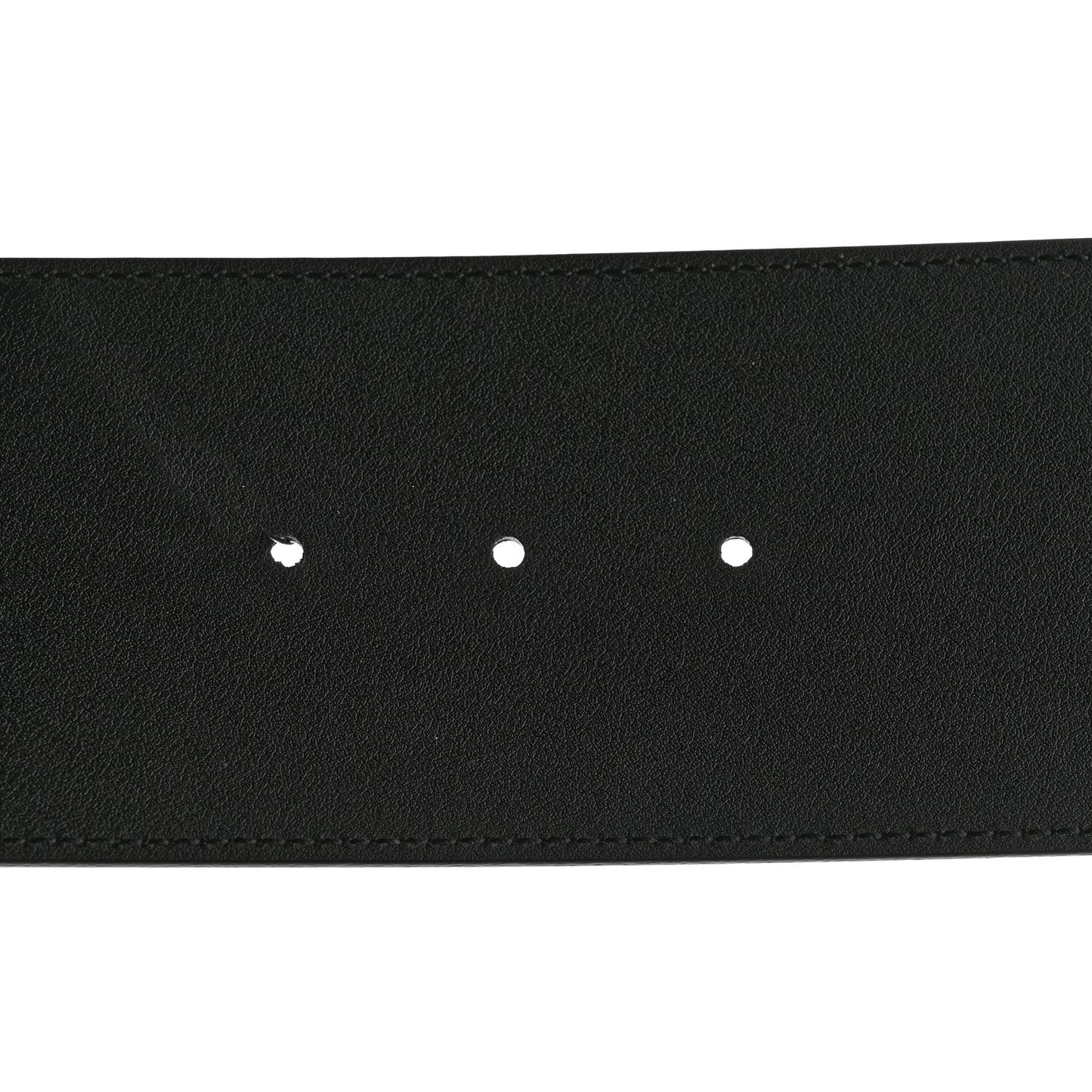 Moon Calfskin Pearl Double G 70mm Belt 90 36 Black Cream