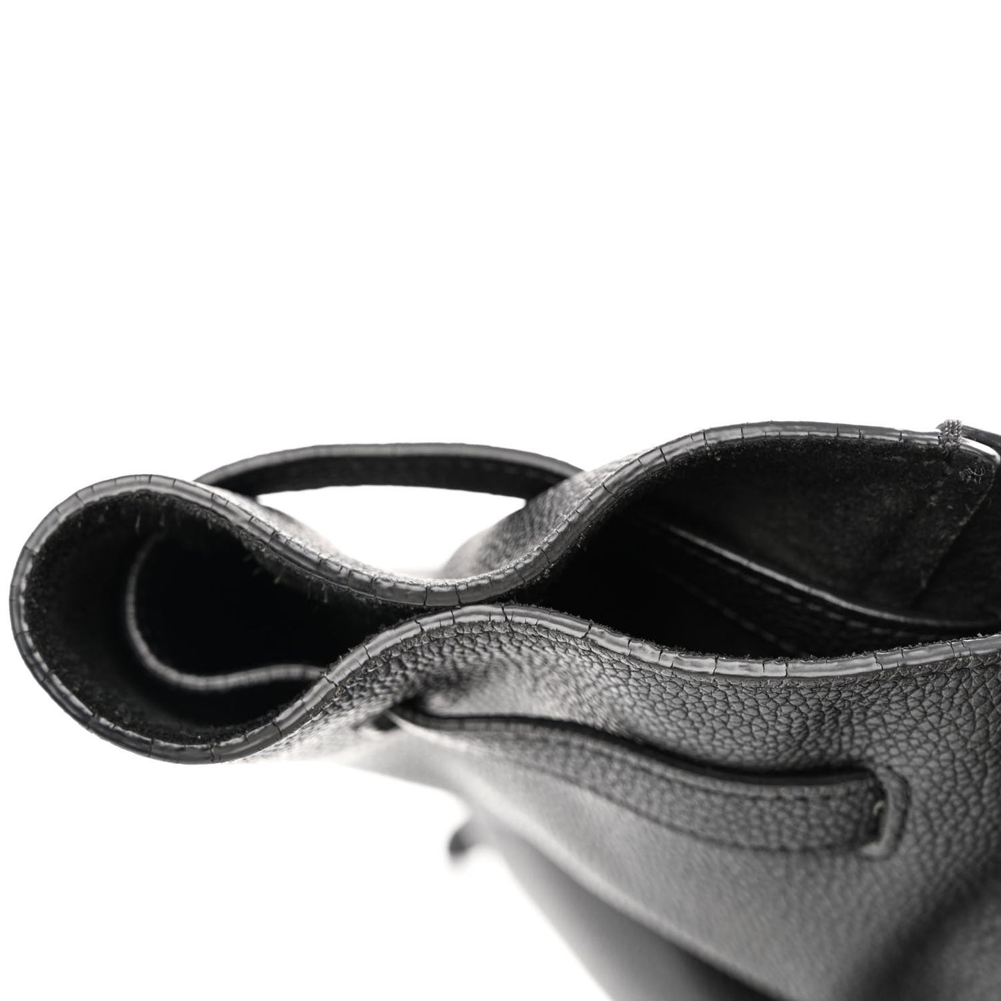 Soft Grained Calfskin Medium Belt Cabas Phantom Black