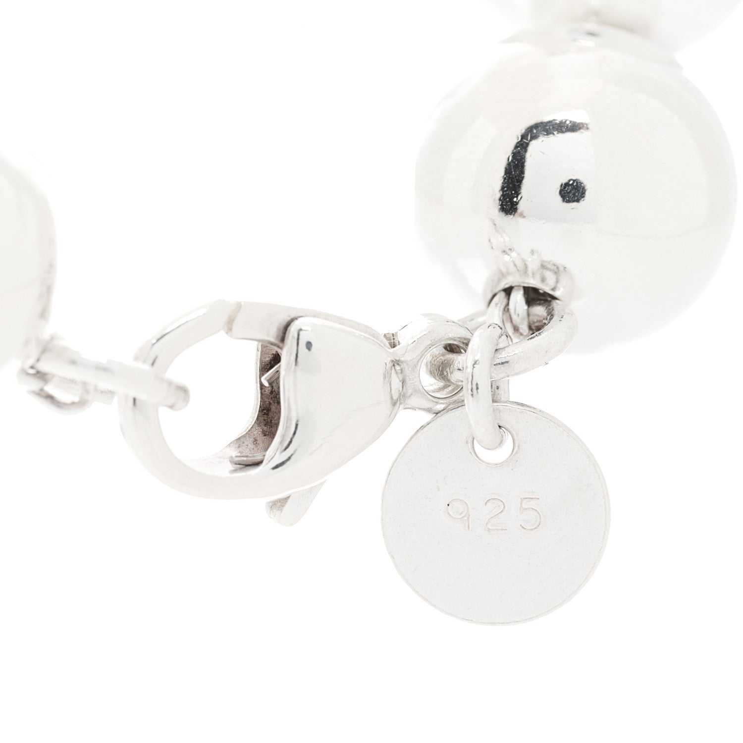 Tiffany Sterling Silver 10mm HardWear Ball Bracelet 3 of 4