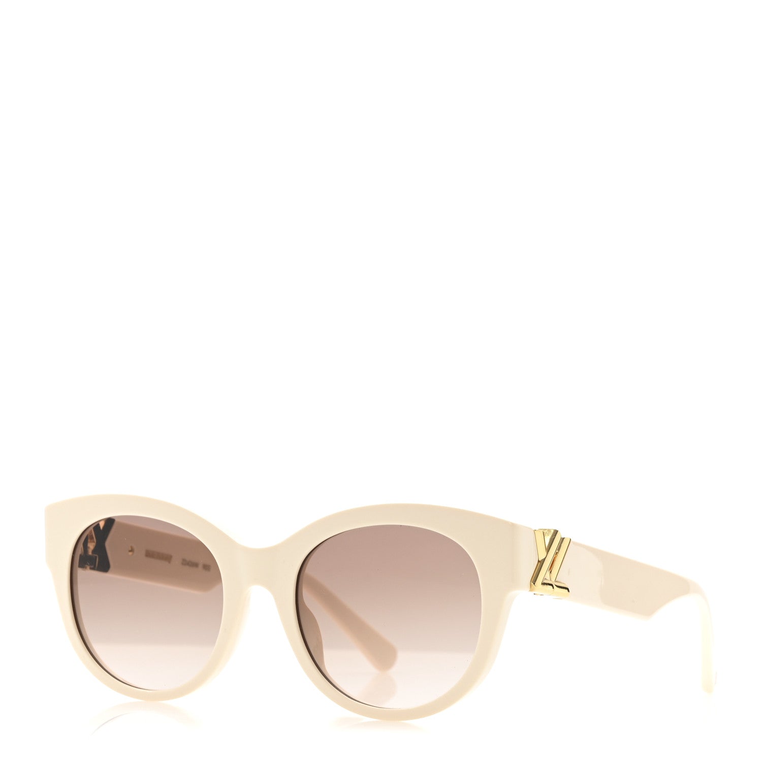 Louis Vuitton Acetate Round Sunglasses Z2426W Ivory 1767256