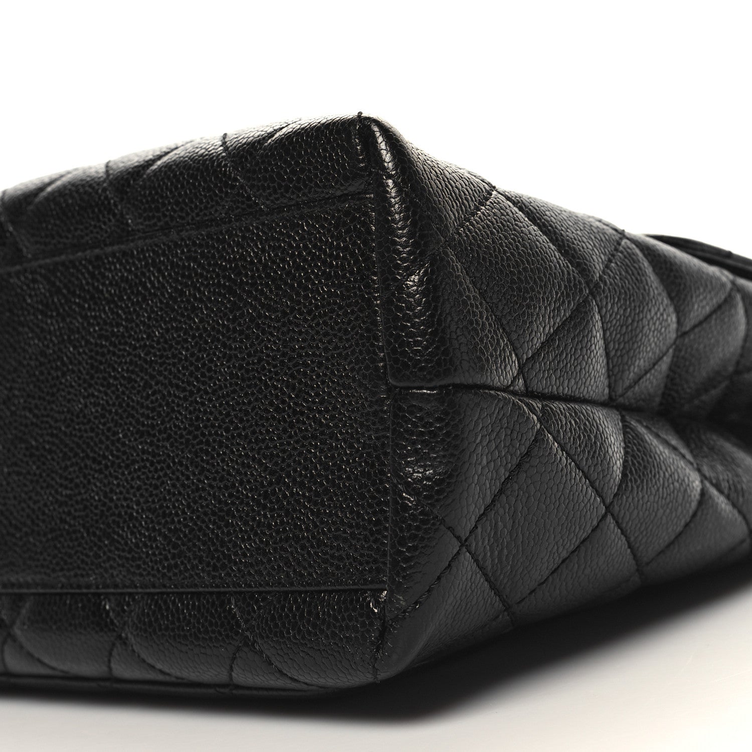 Chanel Caviar Quilted Jumbo Kelly Flap Black 9 of 10