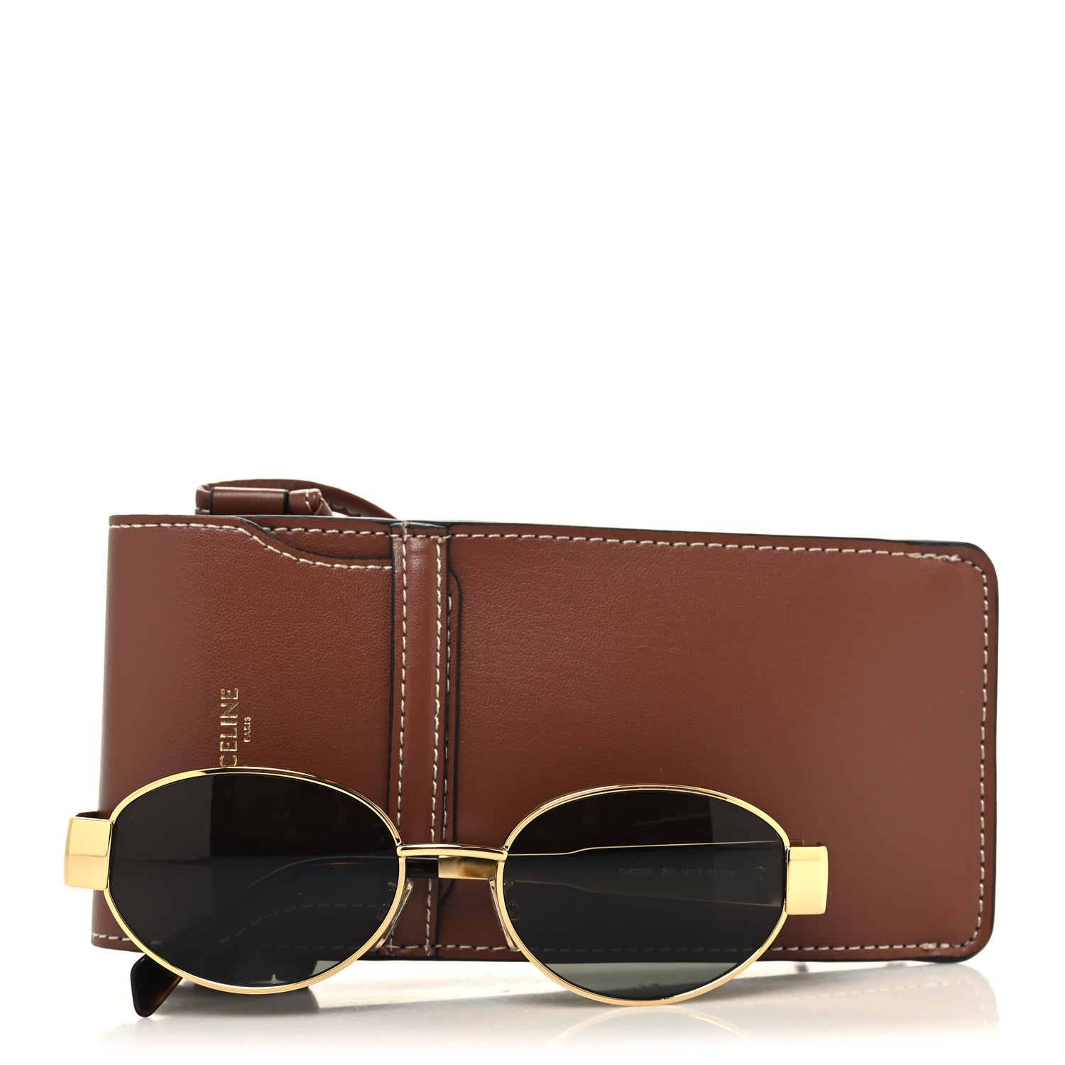 Celine Metal Triomphe 01 Sunglasses CL40235U Gold Green 7 of 7