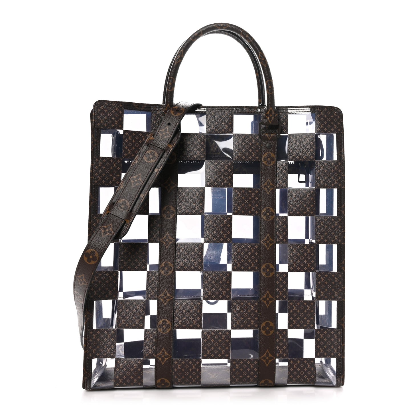 PVC Monogram Chess Sac Plat