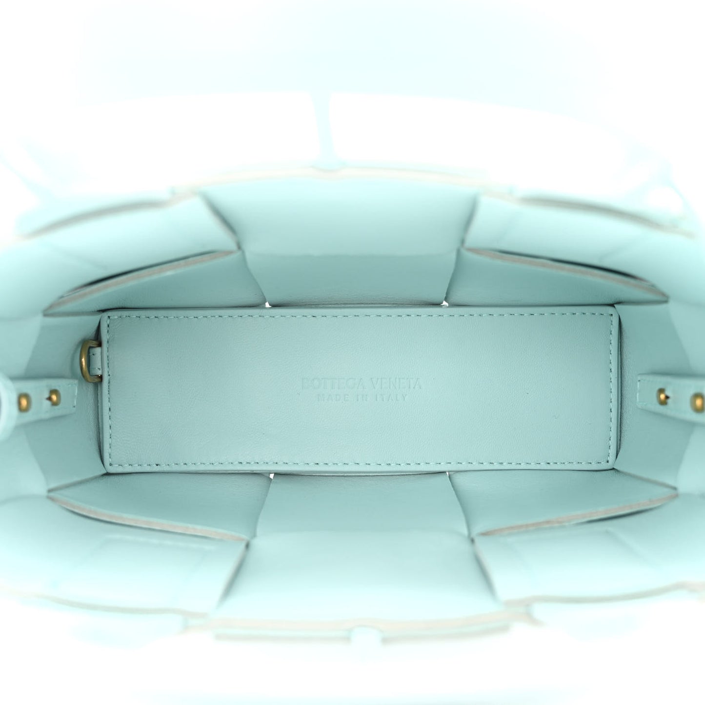 Nappa Maxi Intrecciato Mini Arco Tote Pale Blue