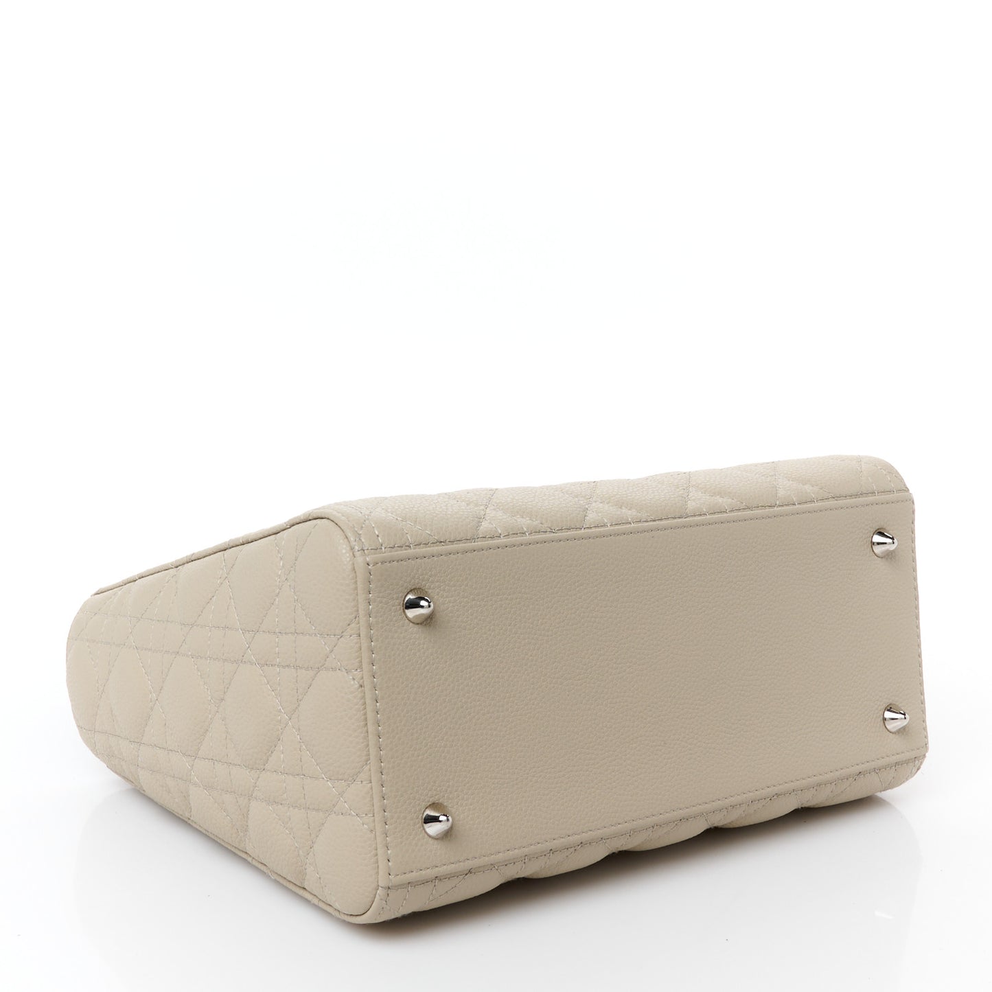 Grained Calfskin Cannage Medium Lady Dior Sable