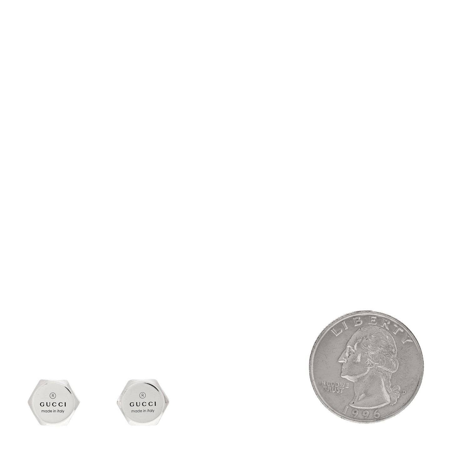 Sterling Silver Logo Trademark Earrings