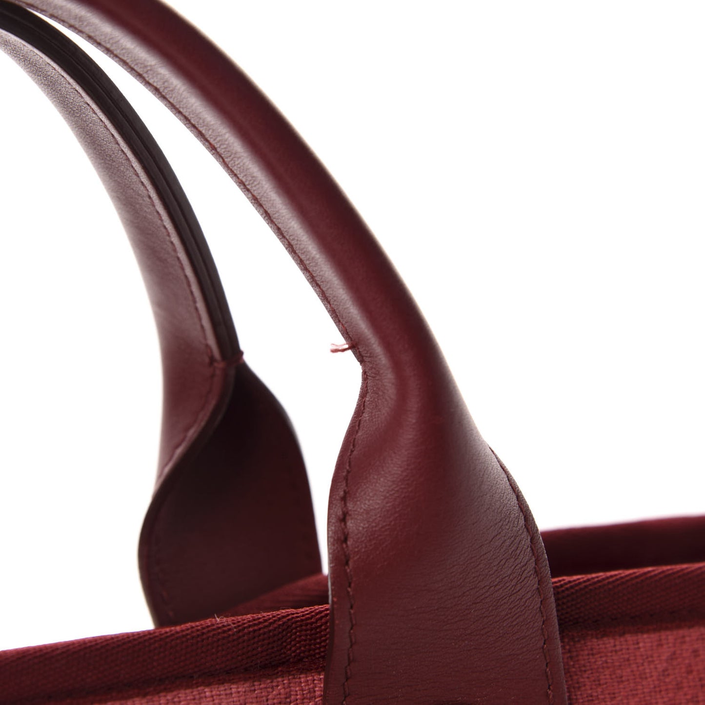 Canvas Medium Deauville Tote Red
