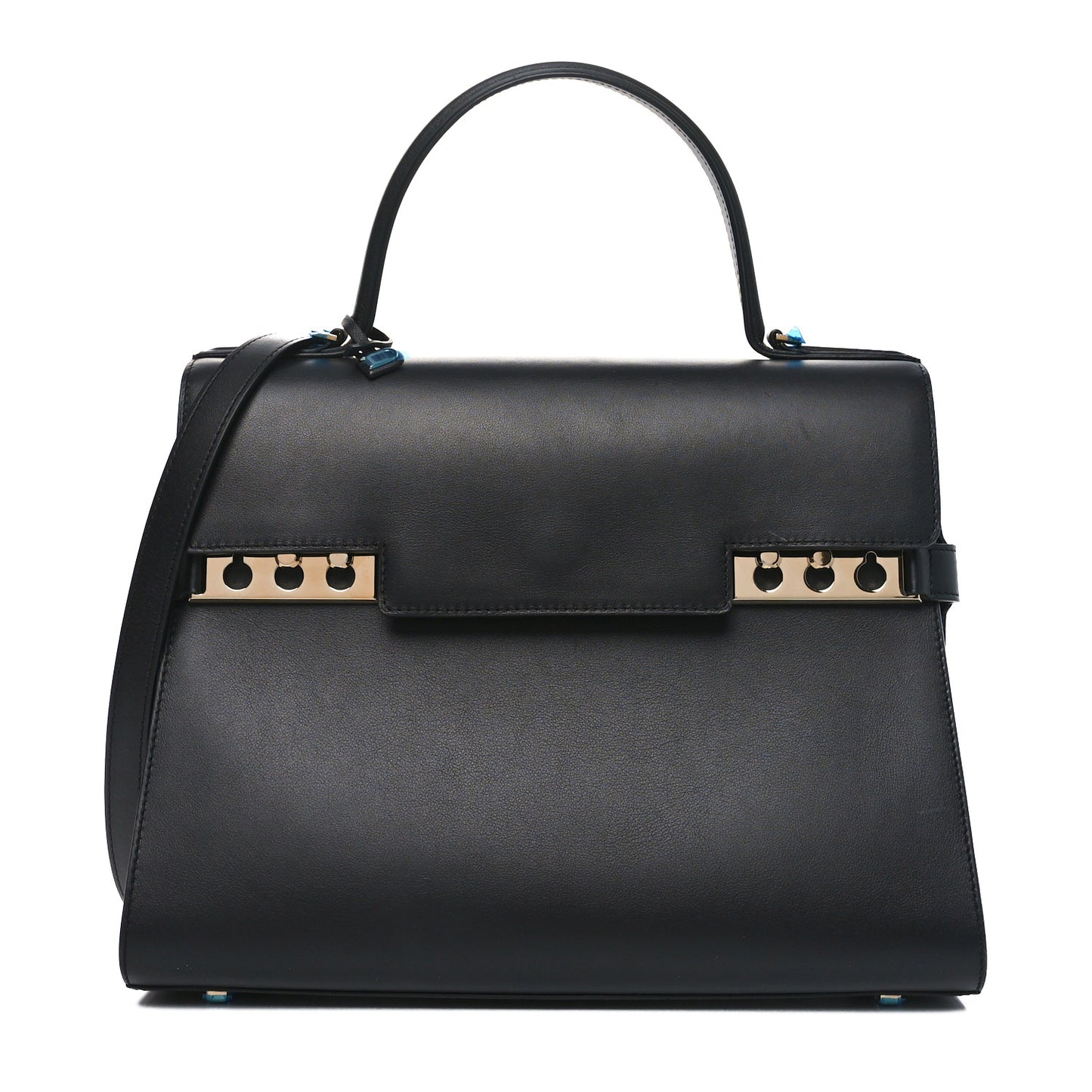 Smooth Calfskin GM Tempete Satchel Black