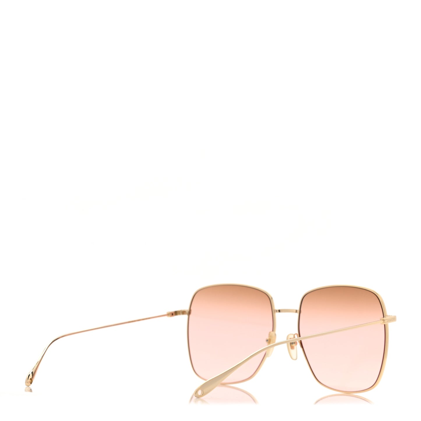 Metal Fork Square Frame Sunglasses GG0818SA Pink