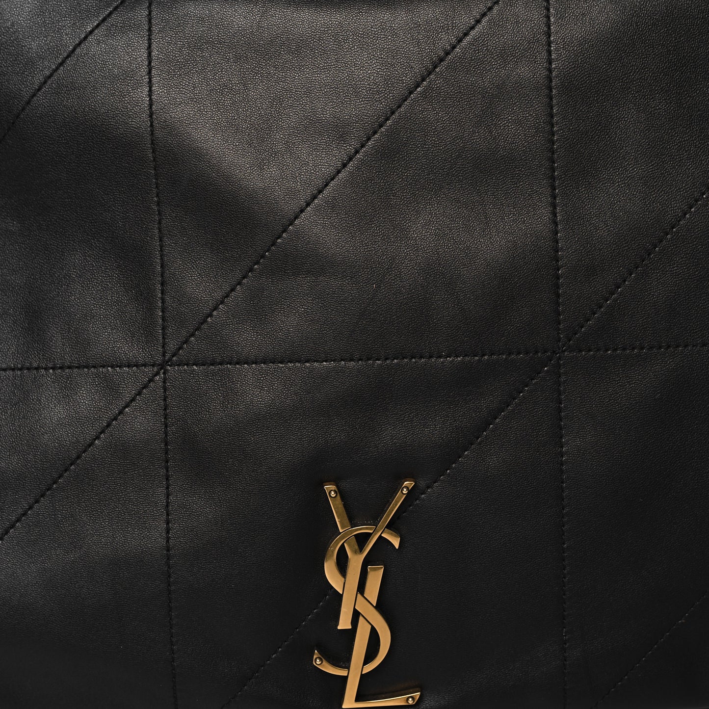 Lambskin Matelasse Monogram Large Jamie 4.3 Black