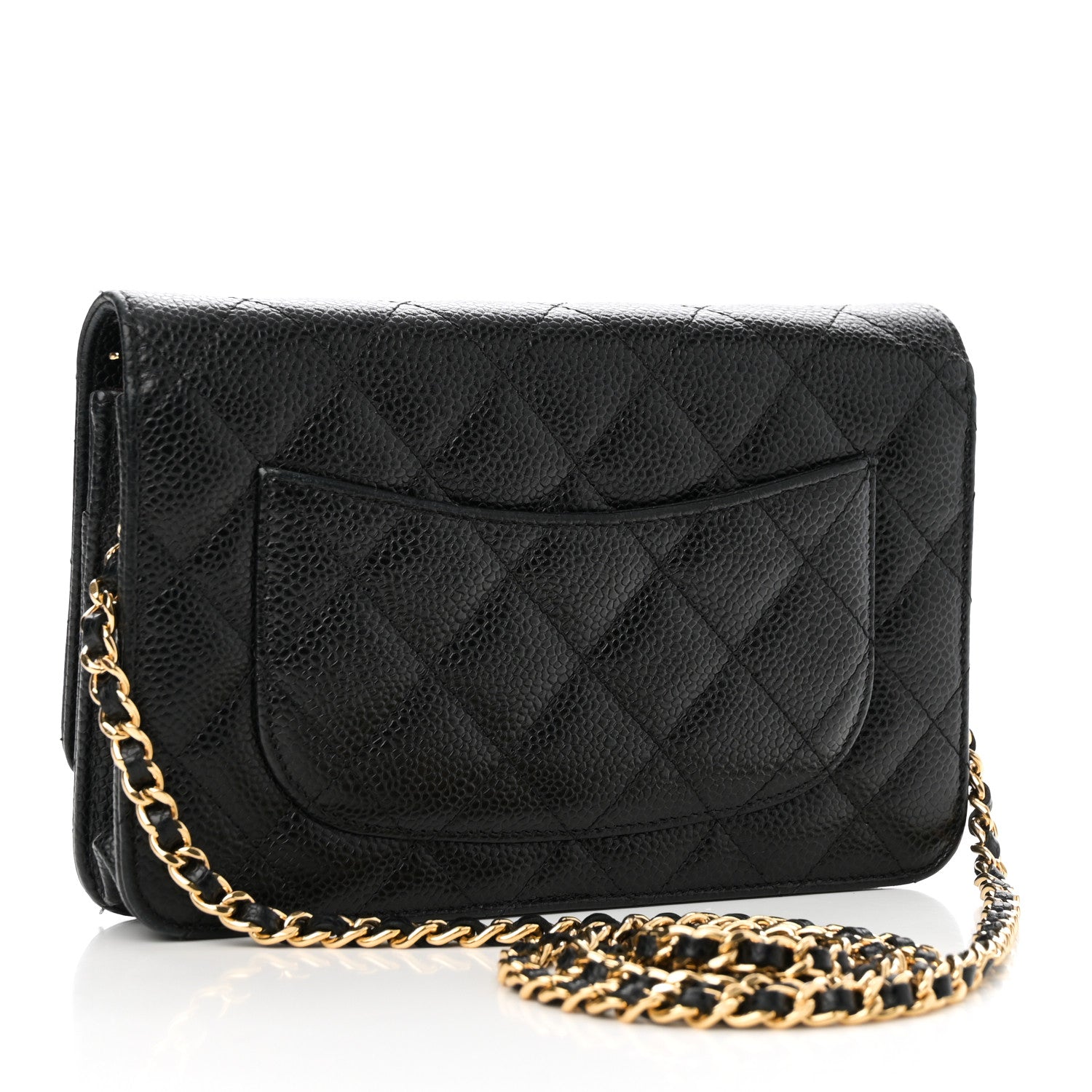 Chanel Caviar Quilted Wallet on Chain WOC Black 3 of 12