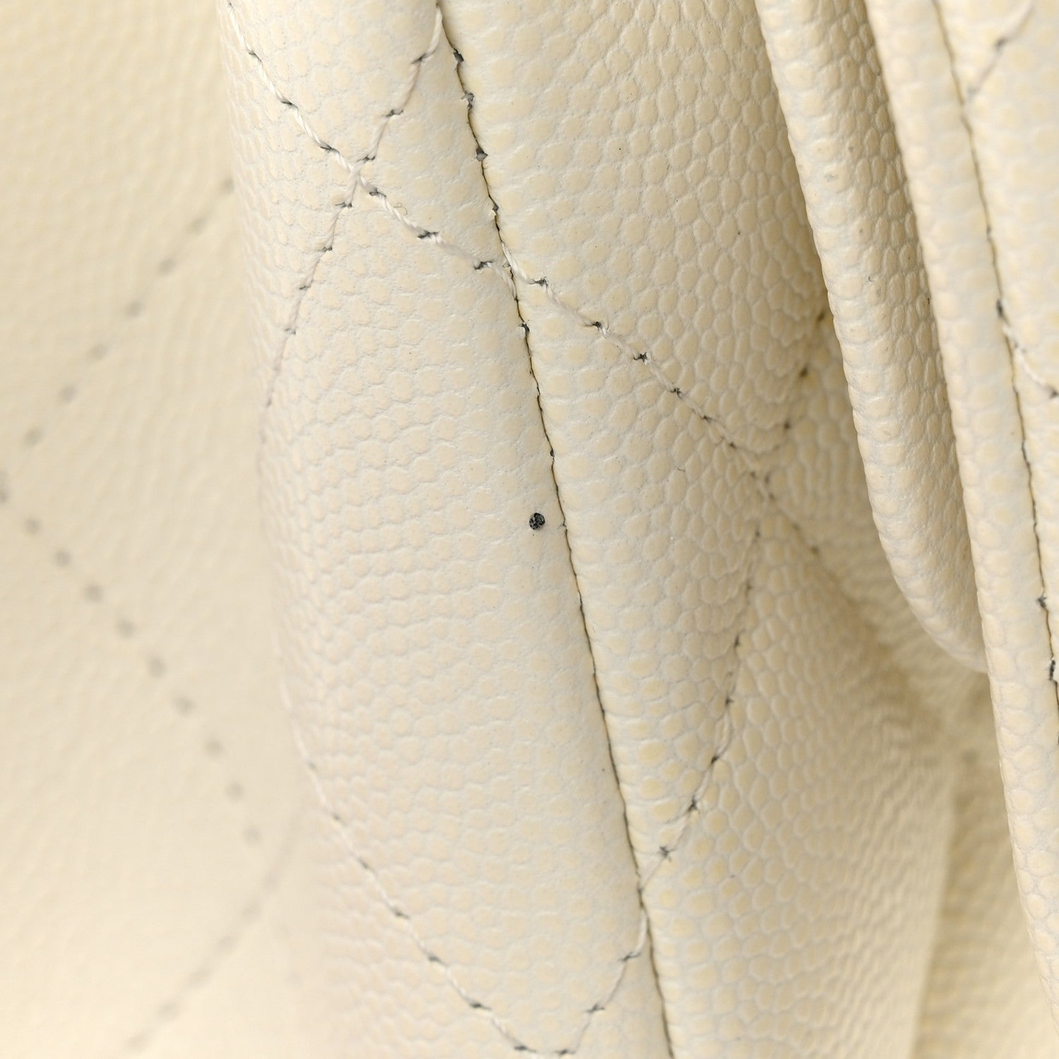 Chanel Caviar Quilted Jumbo Double Flap White 13 of 14