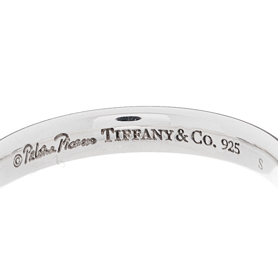 Sterling Silver Enamel Paloma Picasso Love Band Ring 50 5.5 Red