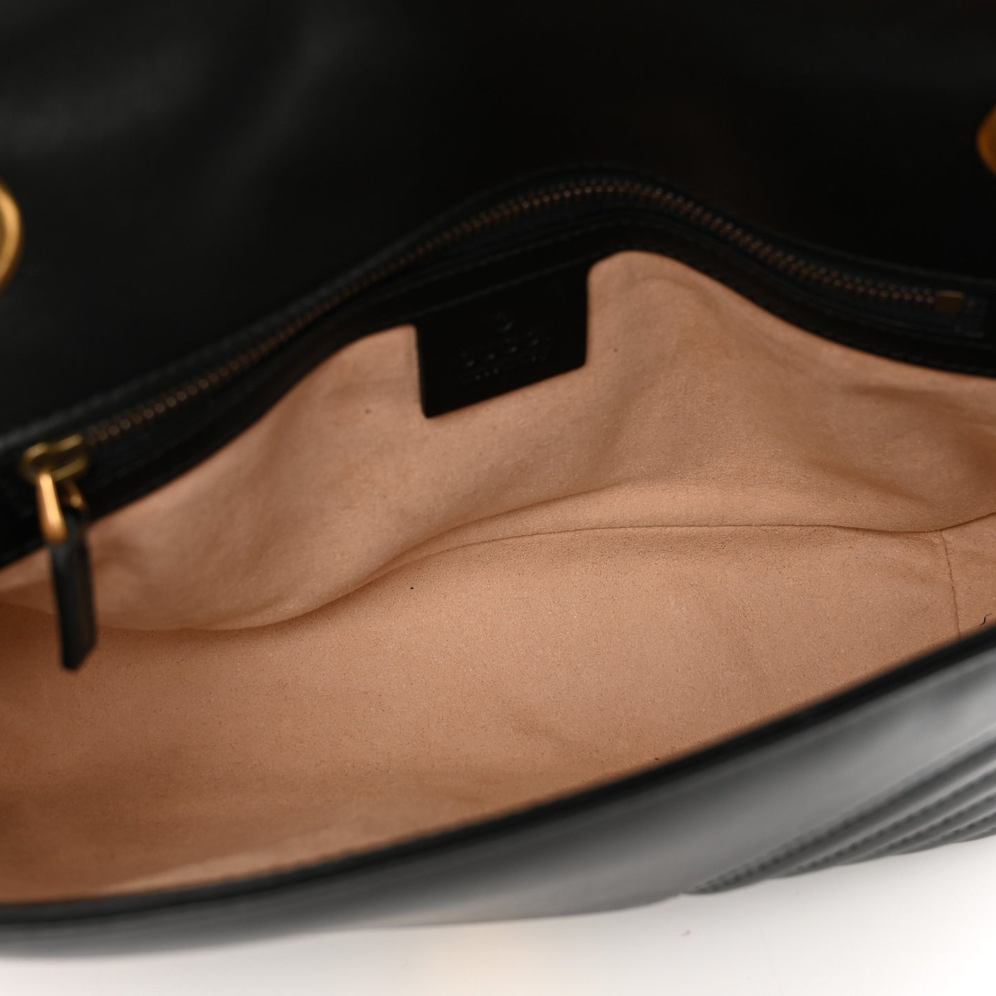 Calfskin Matelasse Small GG Marmont Shoulder Bag Black
