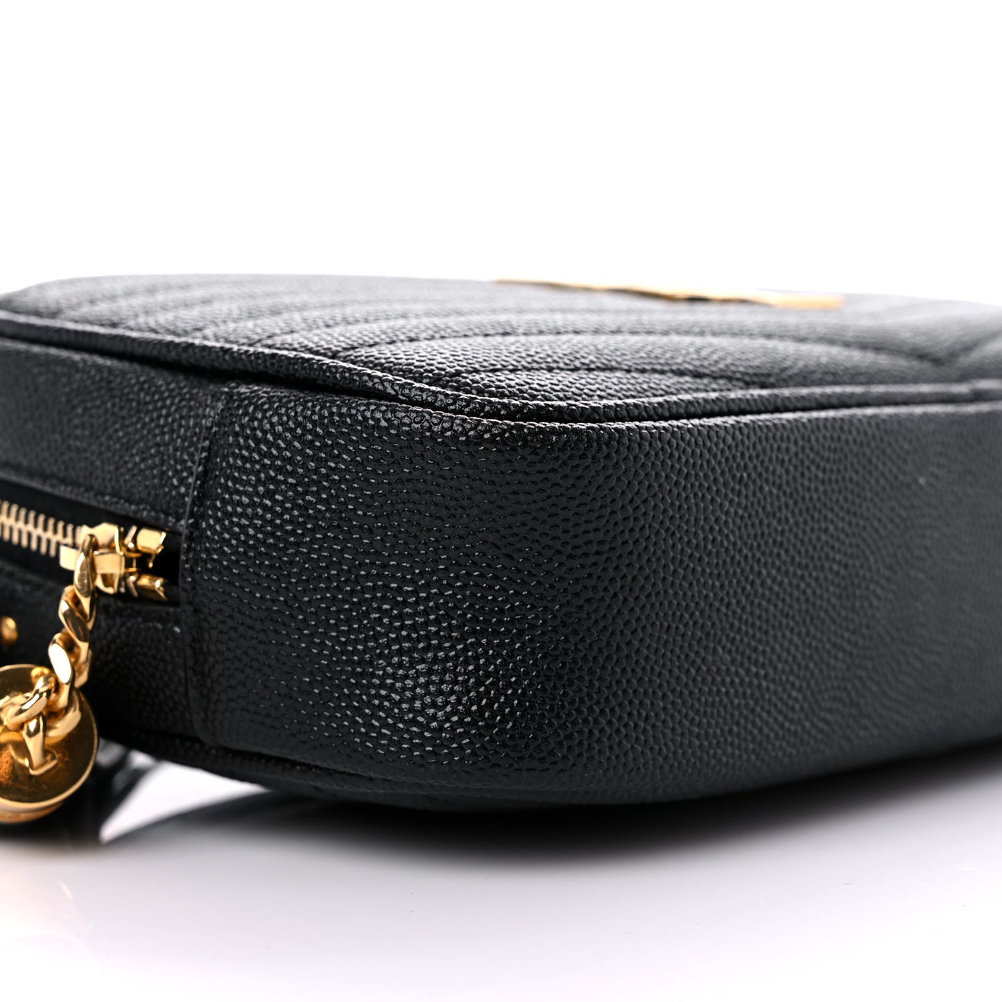 Grain De Poudre Matelasse Monogram Mini Lou Camera Bag Black