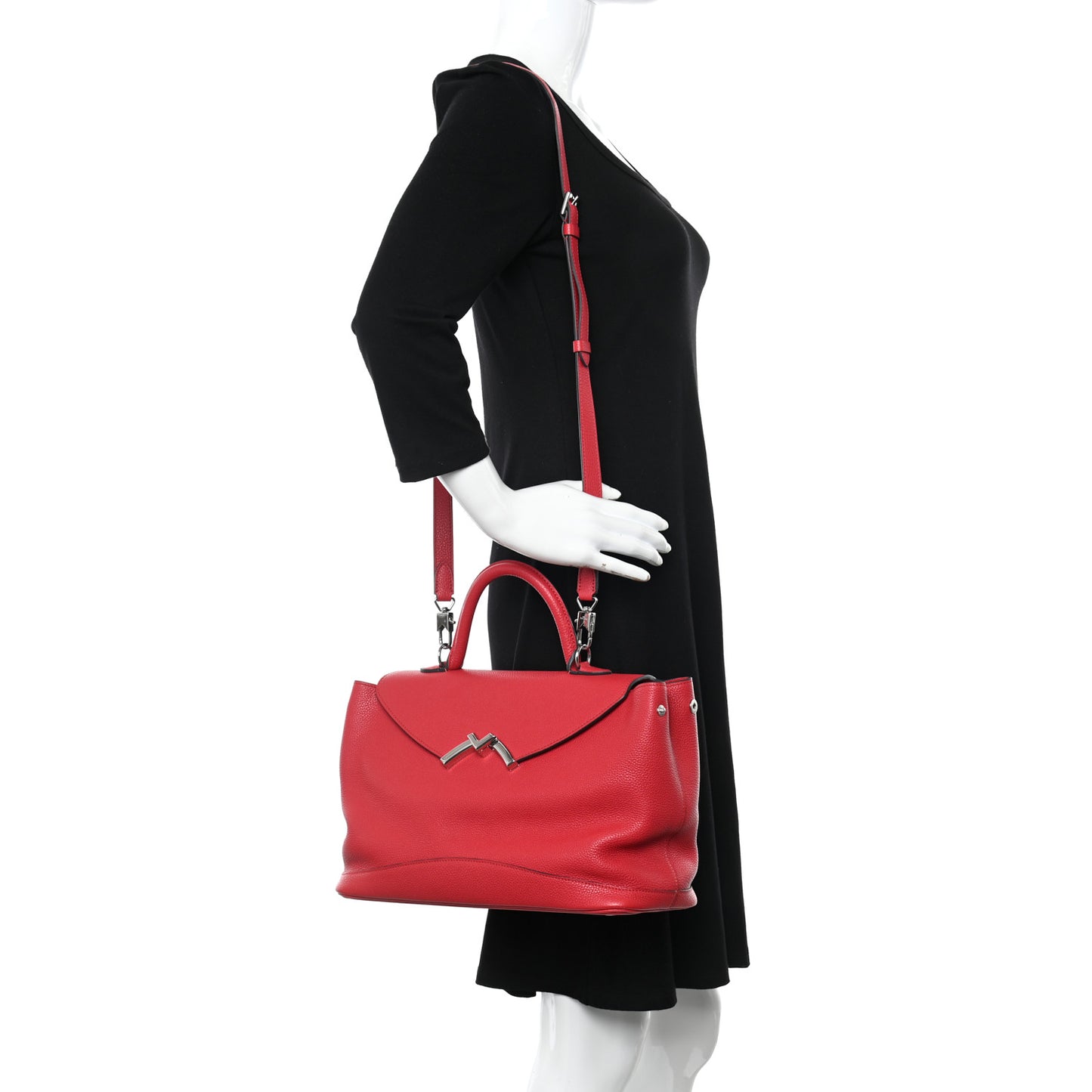 Taurillon Blush Calfskin Gabby MM Red