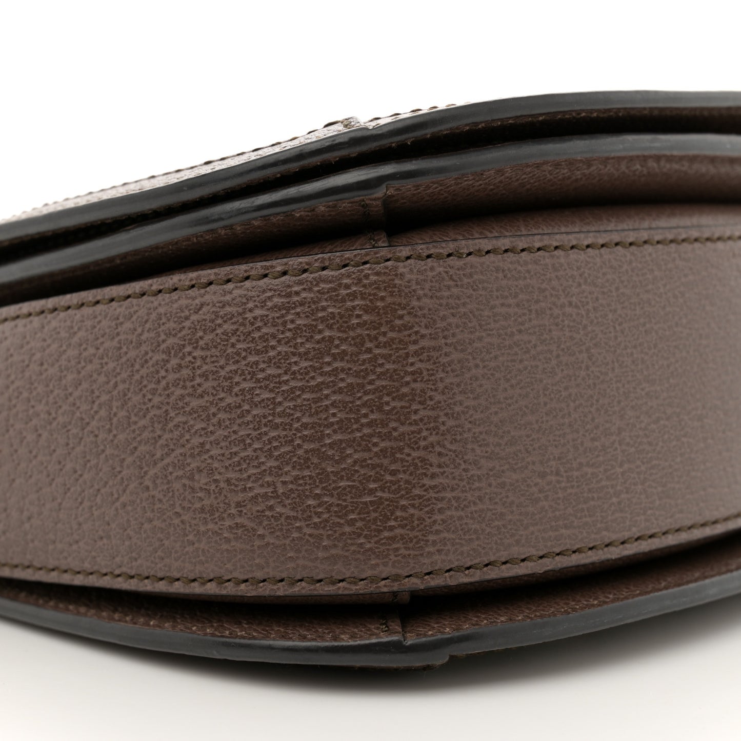 GG Supreme Monogram Web Small Ophidia Flap Messenger Bag Brown