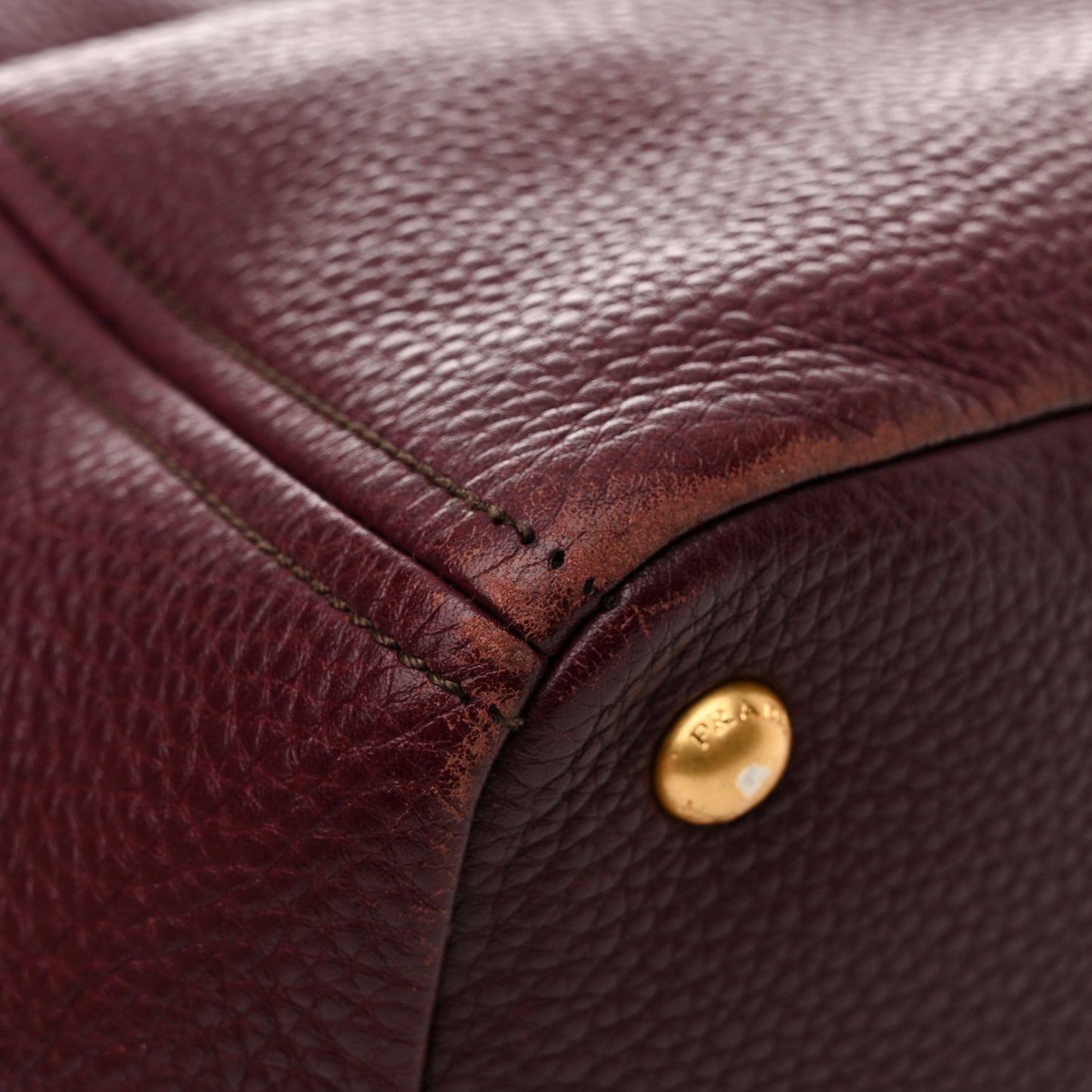 Vitello Daino Tote Granato