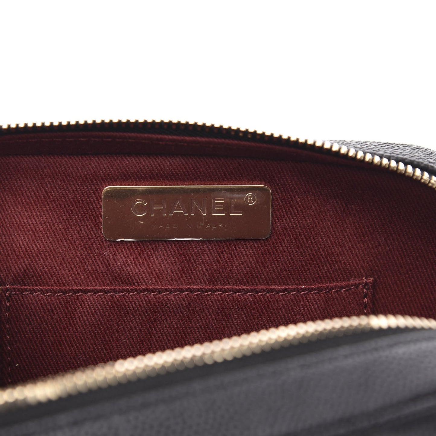 Caviar Quilted Waist Bag Black