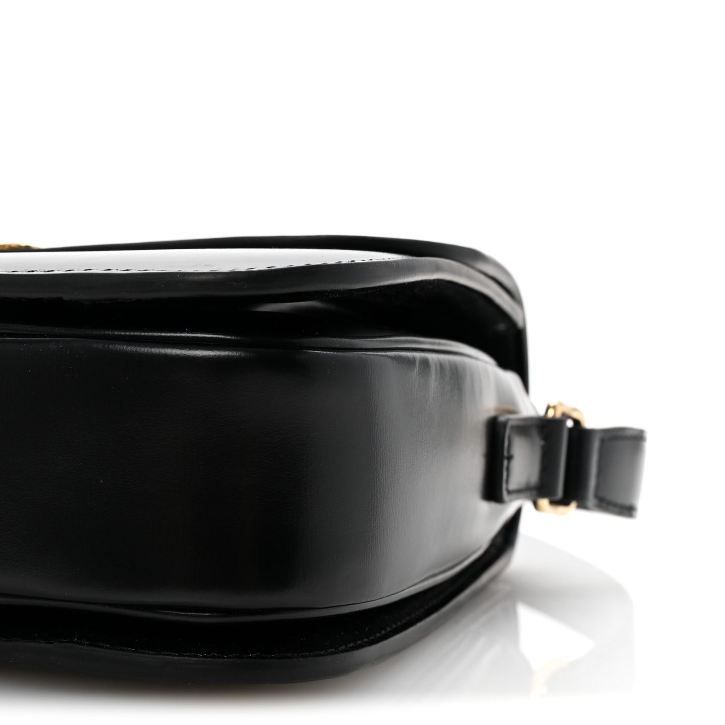 Shiny Calfskin Medium Triomphe Black