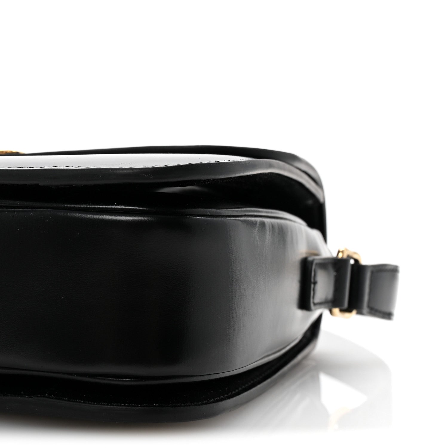 Celine Shiny Calfskin Medium Triomphe Black 10 of 10