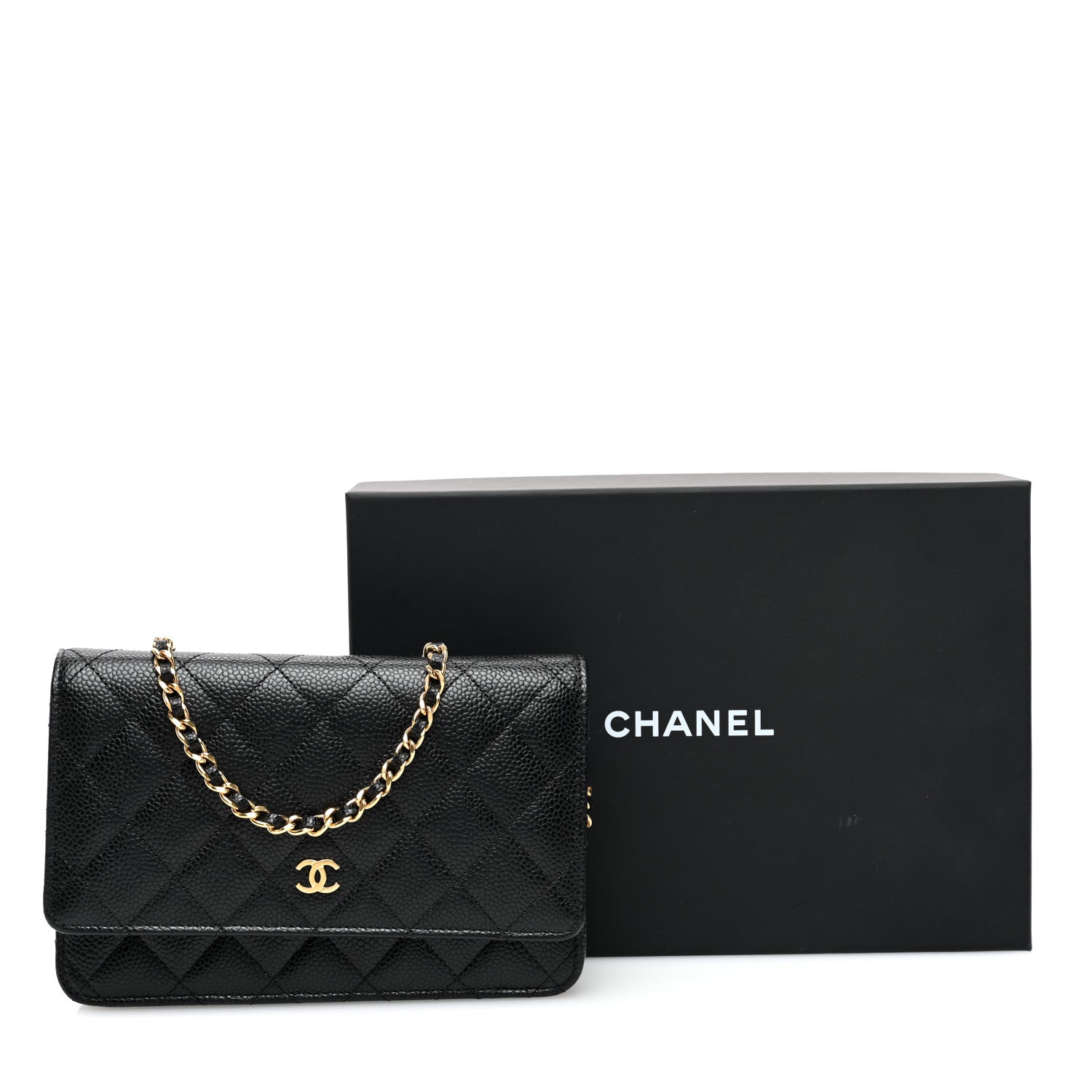 Chanel Caviar Quilted Wallet on Chain WOC Black 11 of 11