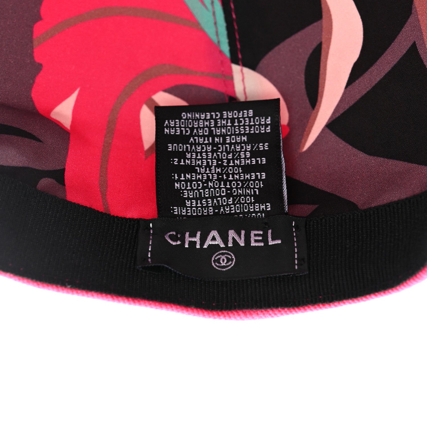 Chanel Cotton CC Cap Hat Fuchsia 7 of 9