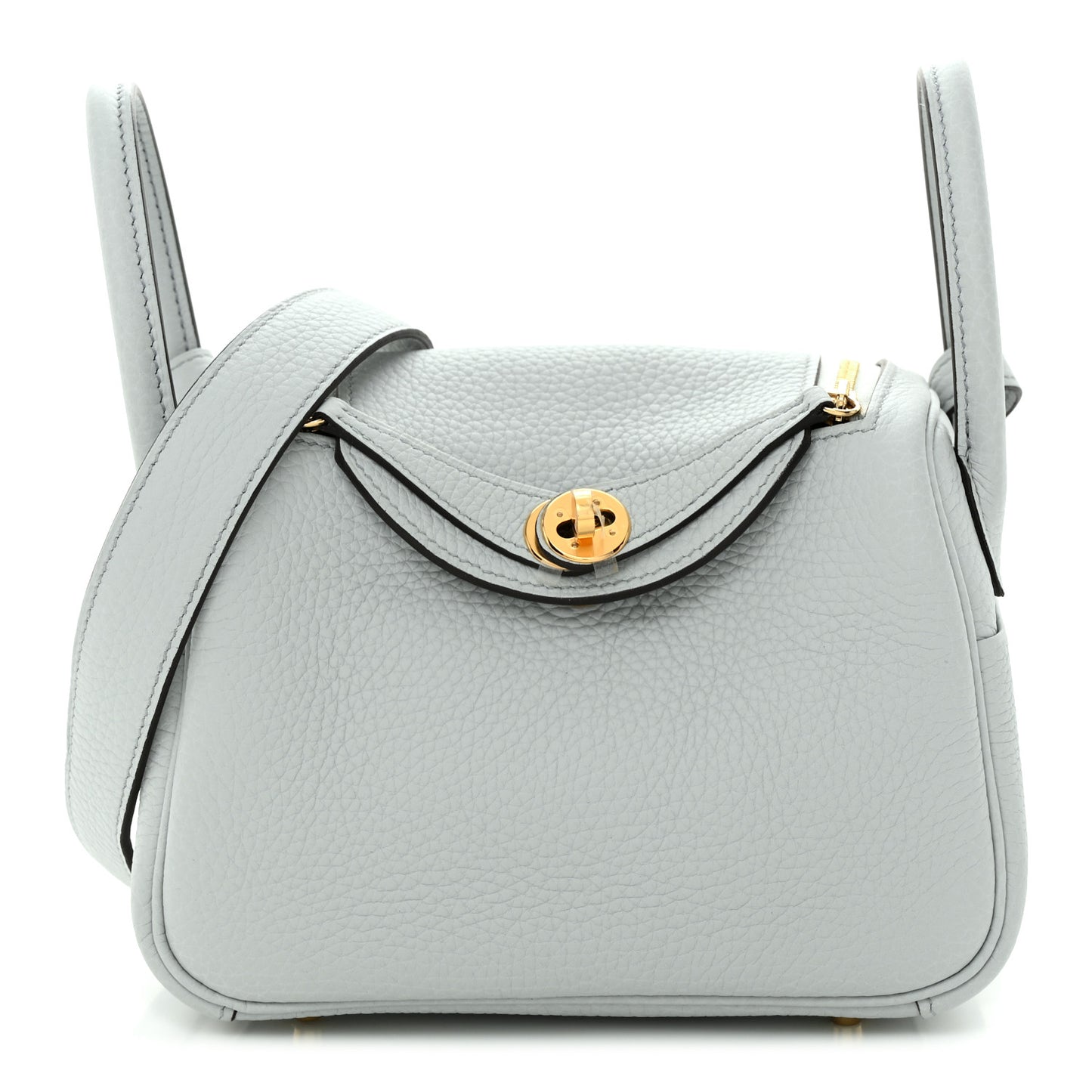 Taurillon Clemence Mini Lindy 20 Bleu Pale