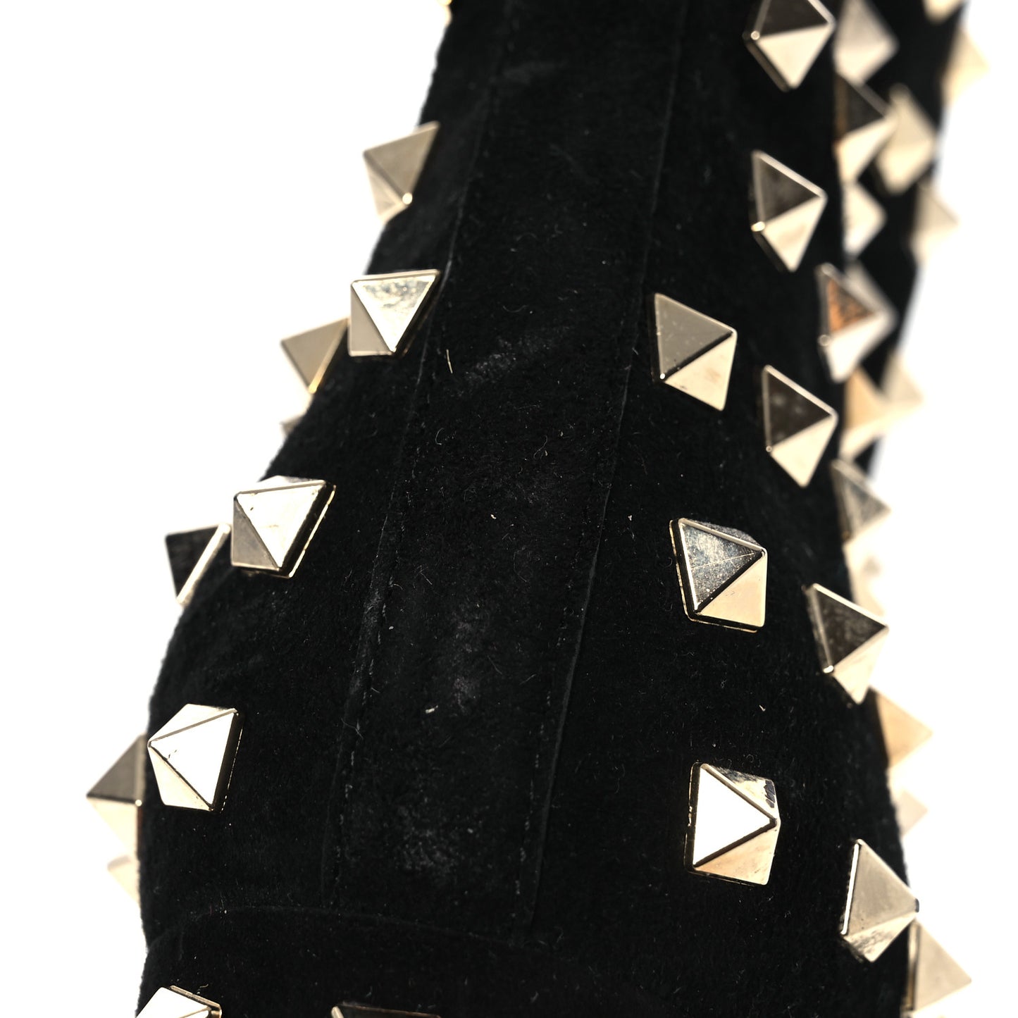 Suede Rockstud 100 Ankle Boots 38 Black