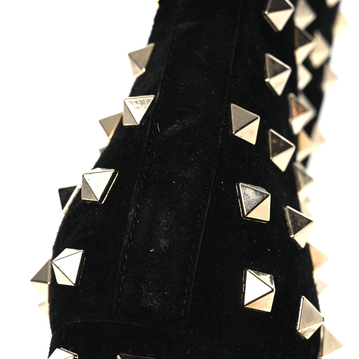 Valentino Garavani Suede Rockstud 100 Ankle Boots 38 Black 12 of 14