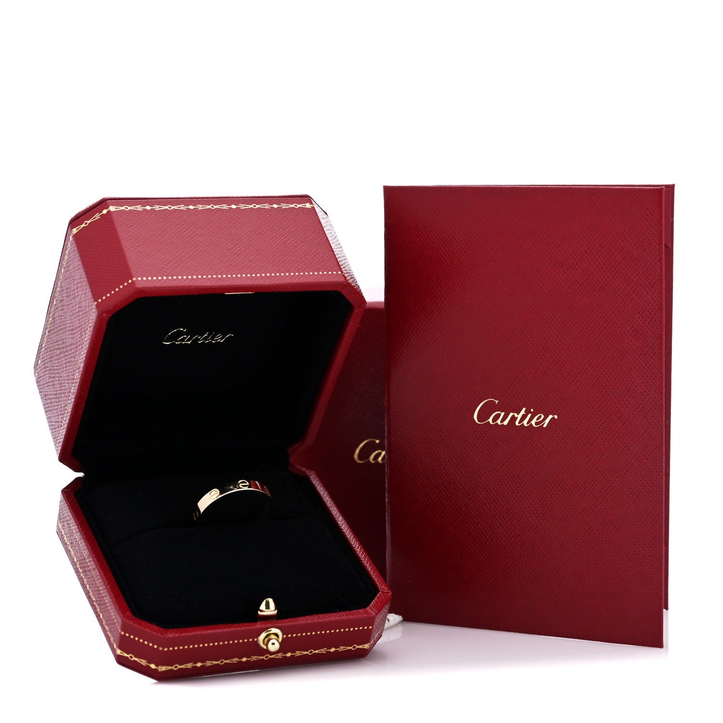 18K Yellow Gold 3.5mm LOVE Wedding Band Ring 61 9.5