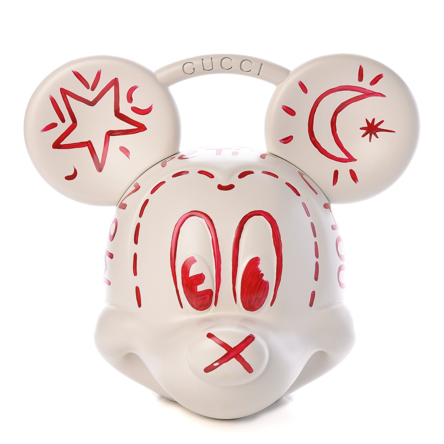 X DISNEY Plastic Mickey Mouse Top Handle Bag White